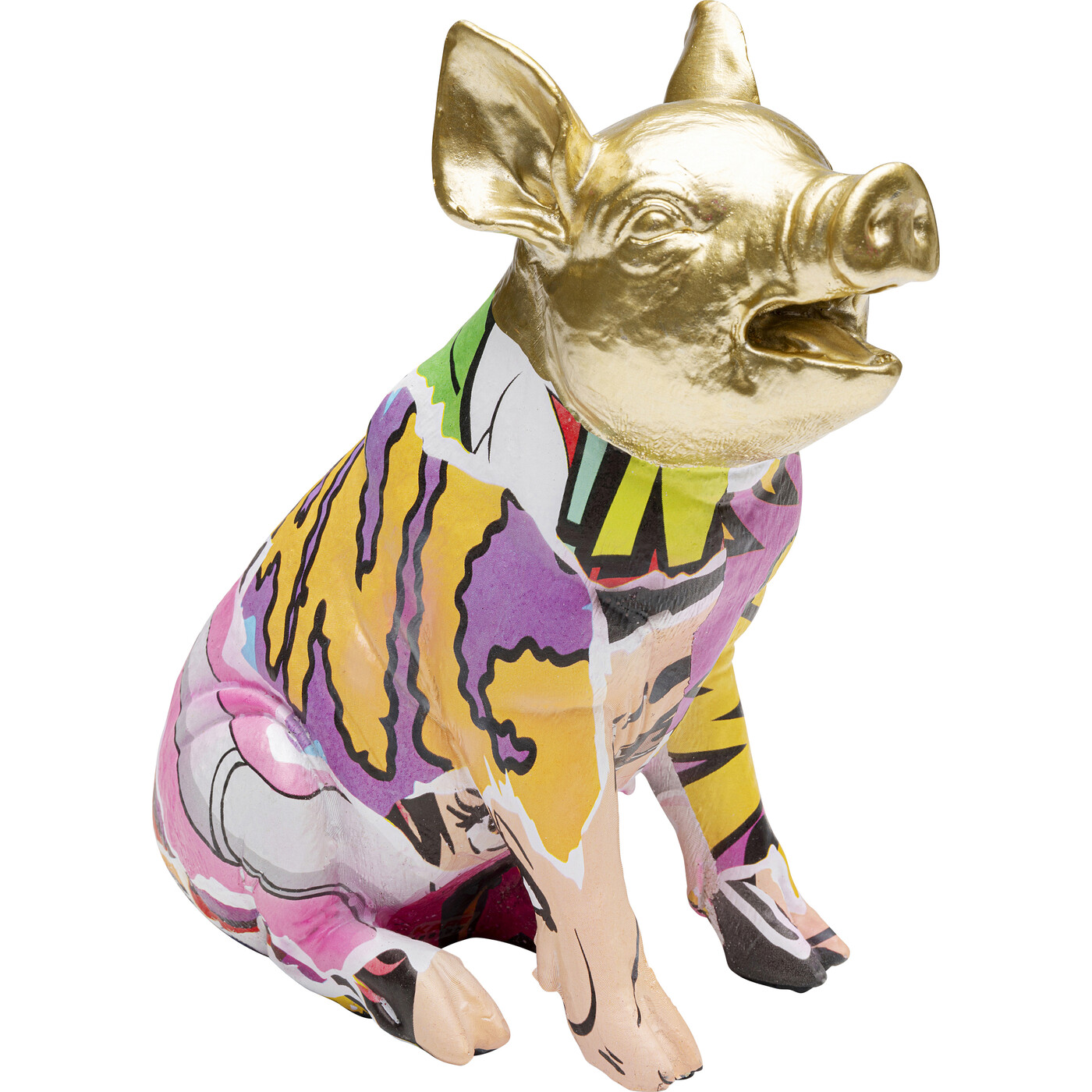 Фигура декоративная Graffiti Pig «Свинья-граффити» 20 см от KARE Design