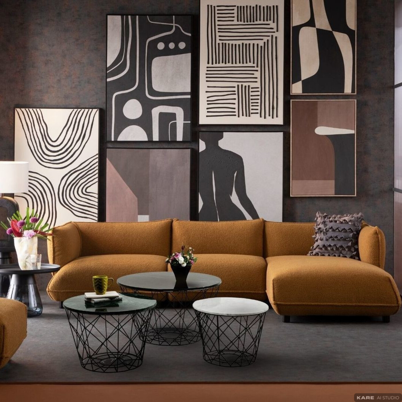 Стол кофейный East Round (3 предмета) от KARE Design
