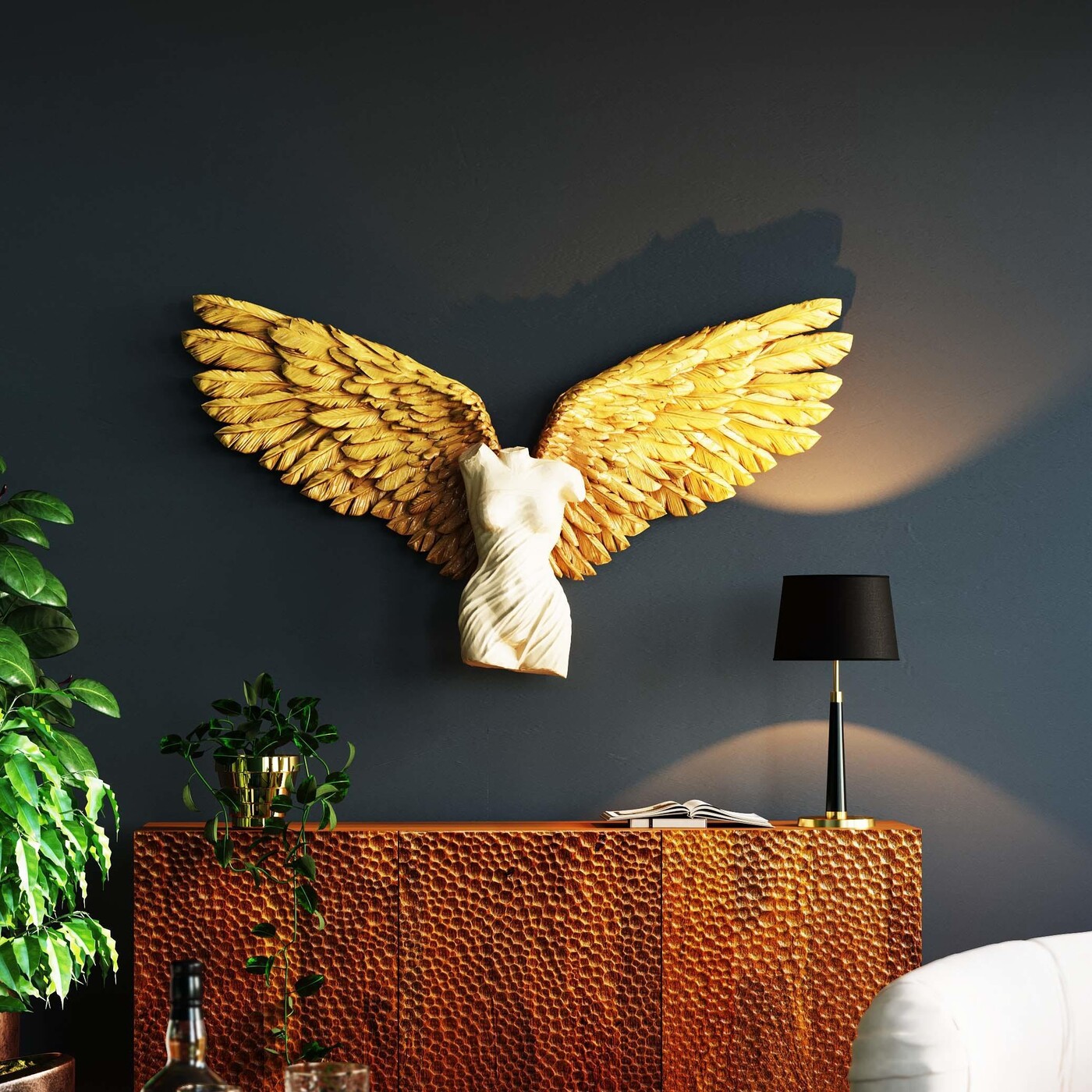 Объект настенный Gela Angel «Ангел Гела» 124x71 см от KARE Design