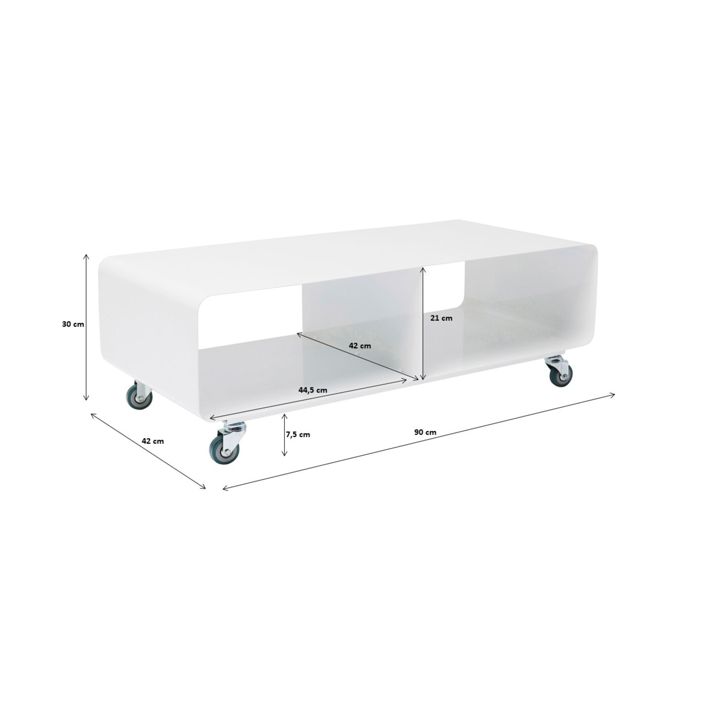 ТВ-тумба Lounge M White от KARE Design