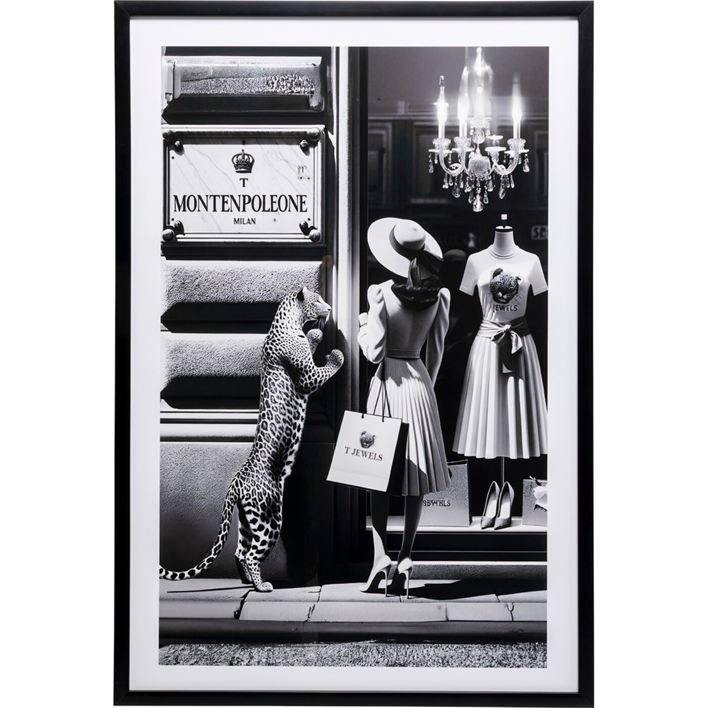 Картина в раме Window Shopping «Шопинг» 80x120 см от KARE Design