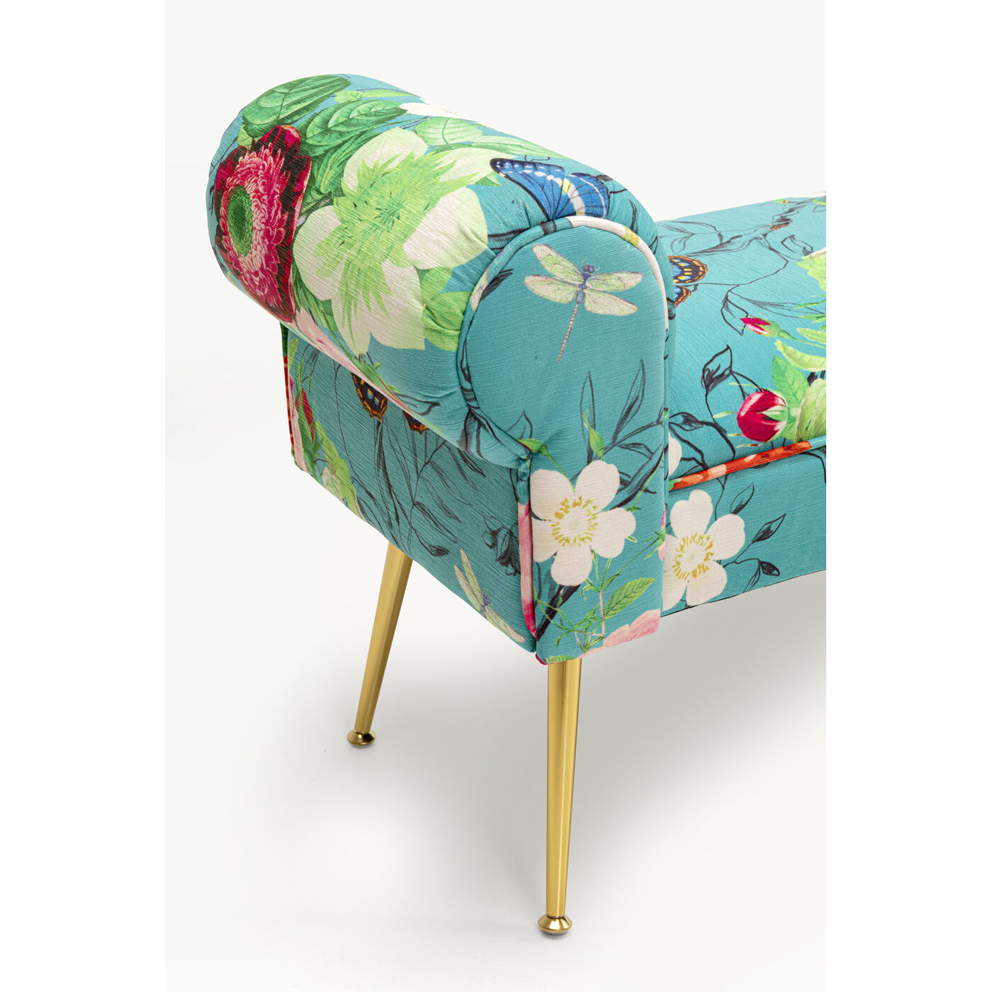 Скамья Wing Flower Fever Blau 100cm от KARE Design