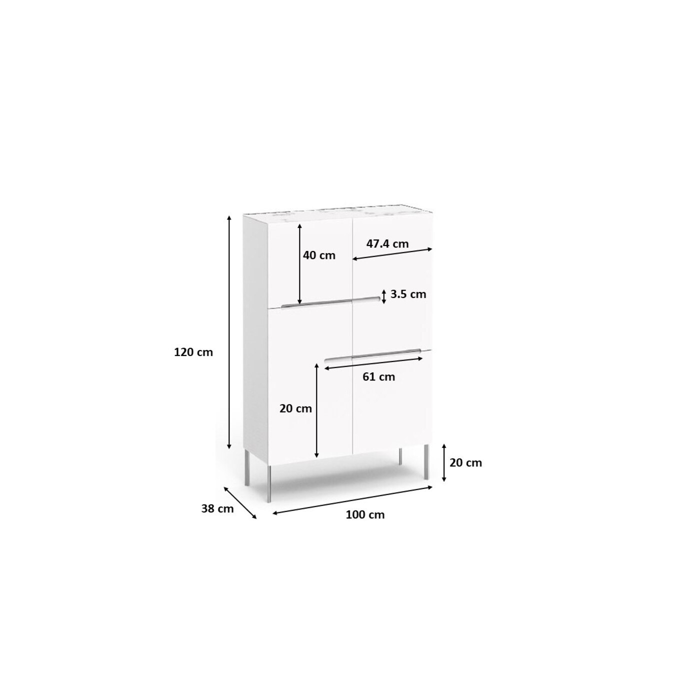 Шкаф Nova 100x140 см от KARE Design