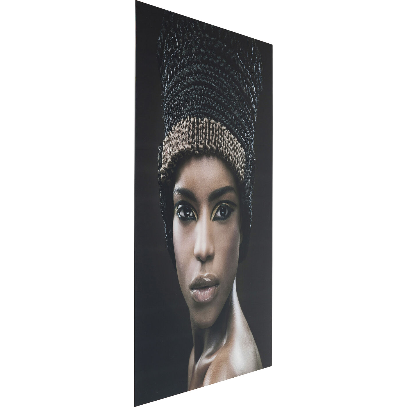 Картина стеклянная Royal Headdress Face 100x150 см от KARE Design