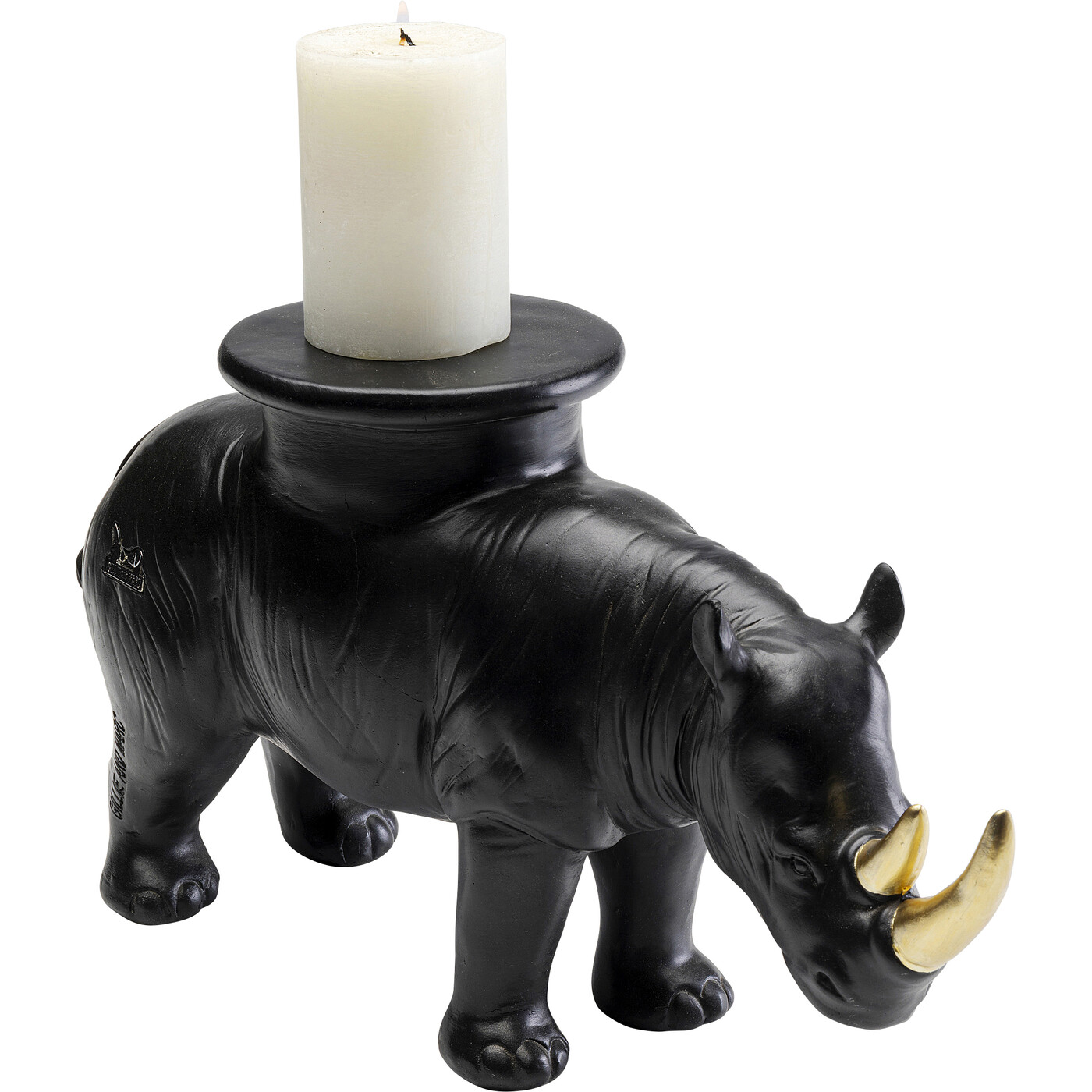 Фигура декоративная Rhino «Носорог» 41 см, Чёрный от KARE Design