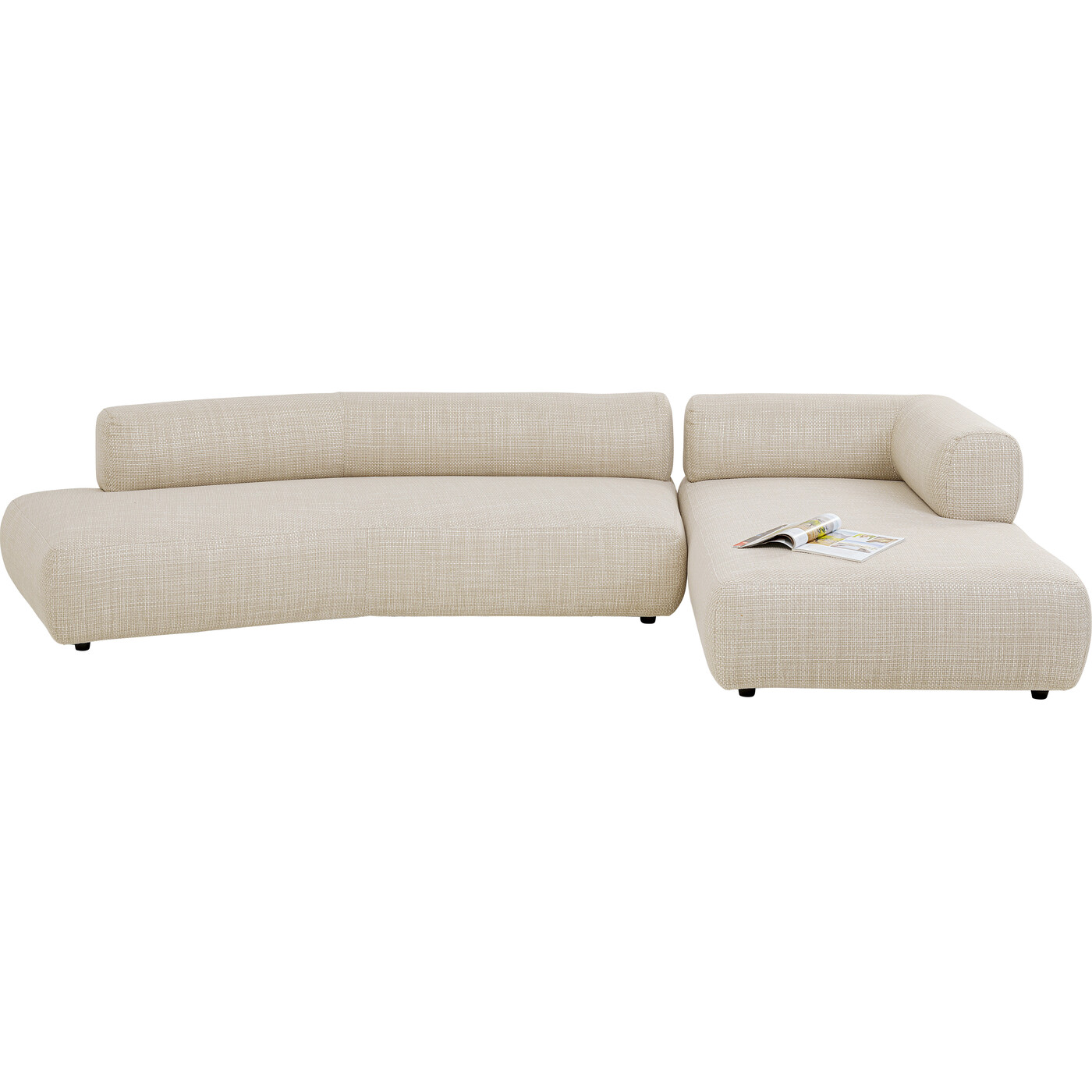 Диван правосторонний угловой Bow Right Cream от KARE Design