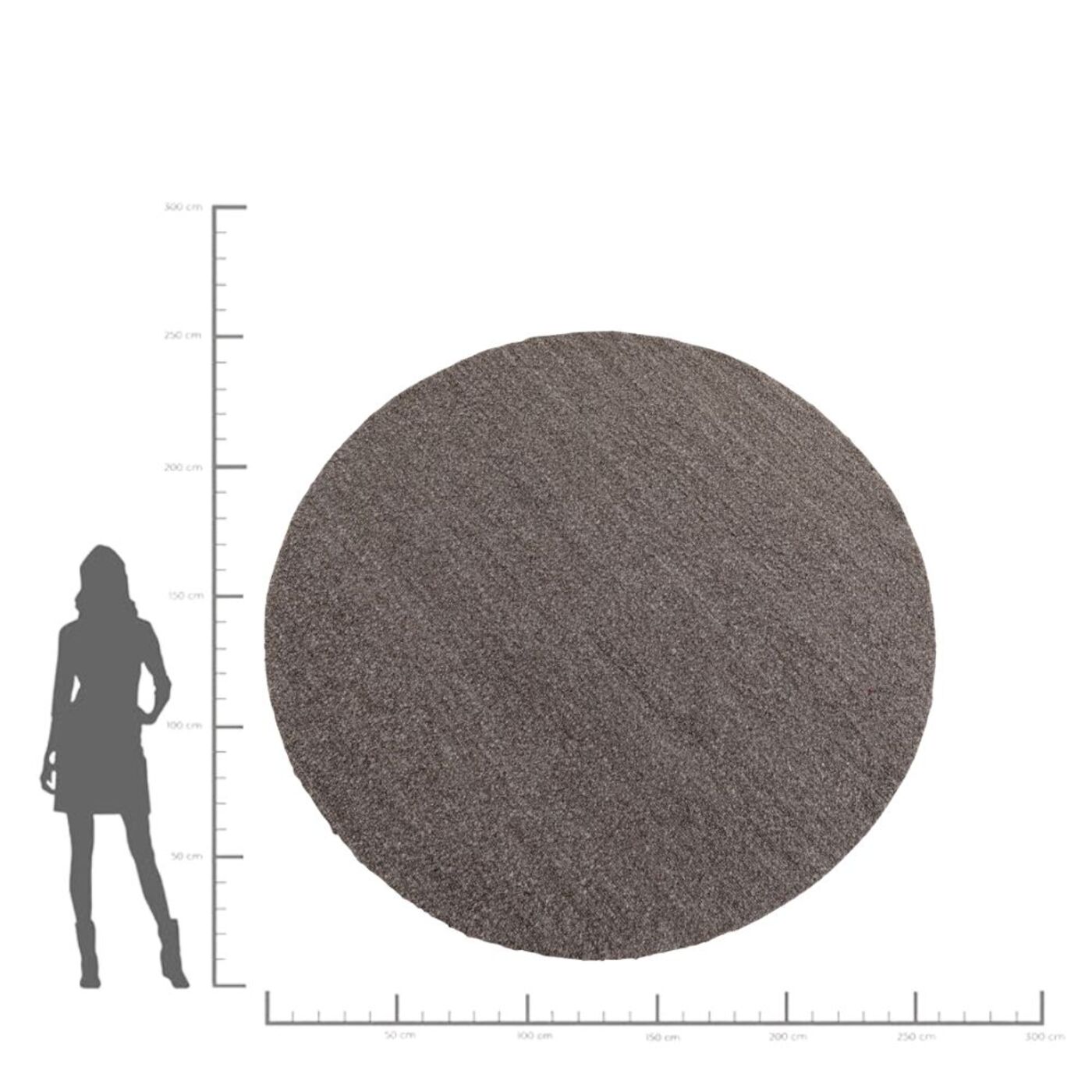 Ковер Boucara Grey/Brown Ø250cm от KARE Design