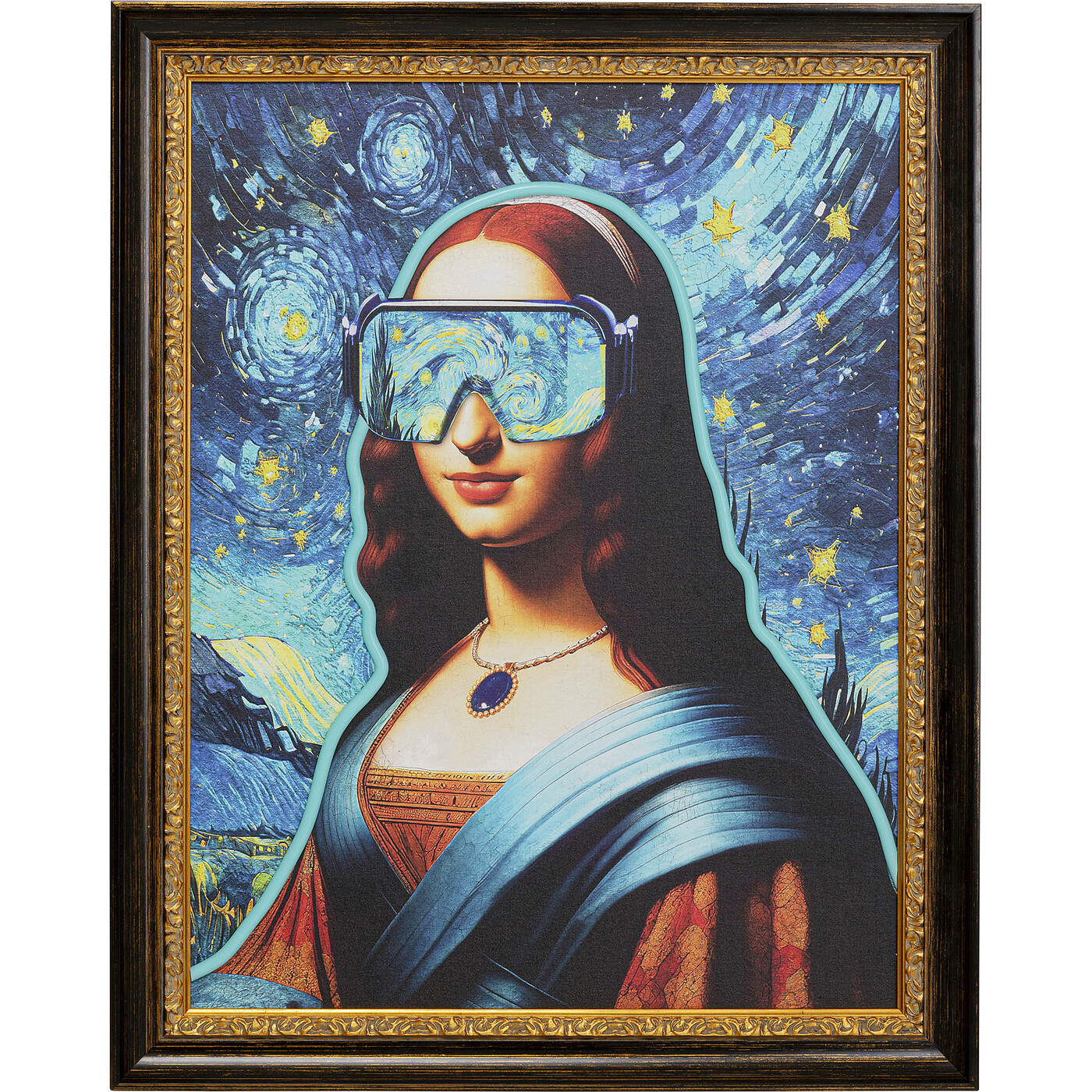 Картина LED Art Lady «Мона Лиза» 80x100 см от KARE Design