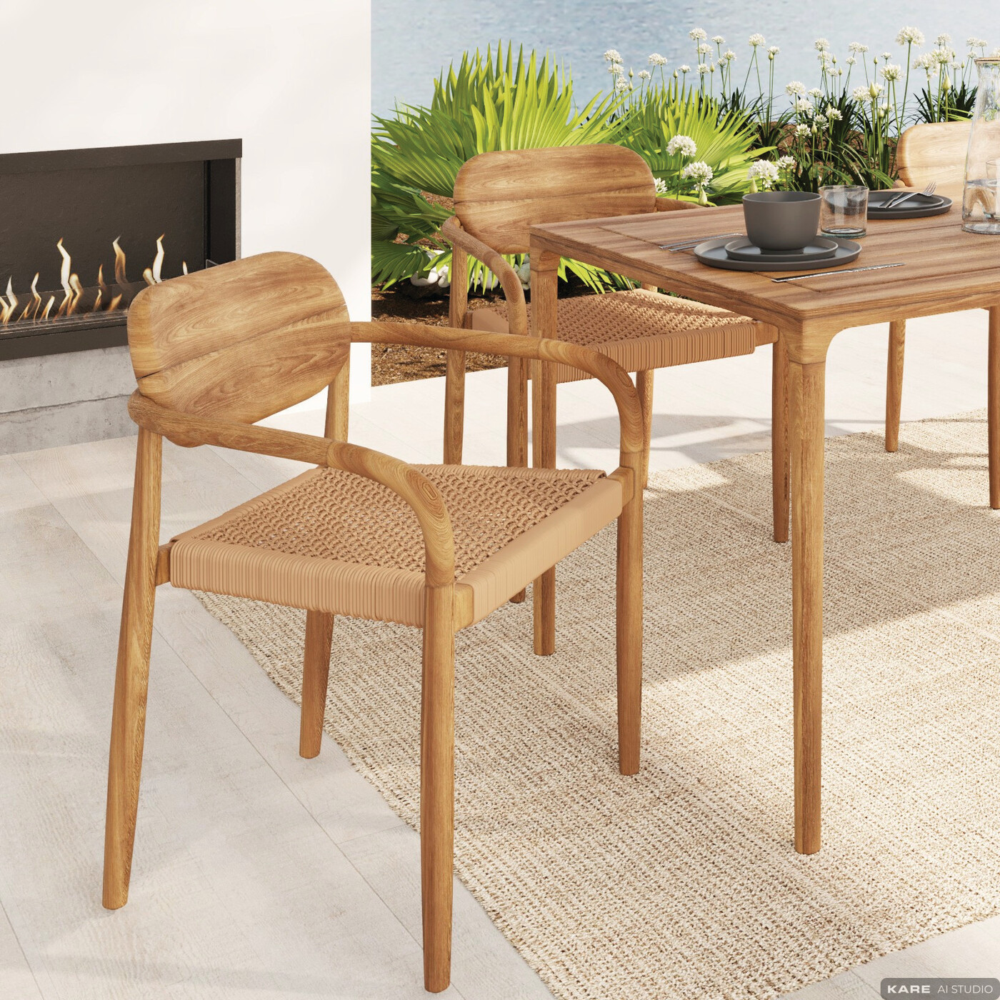 Стул Double Rope Nature от KARE Design