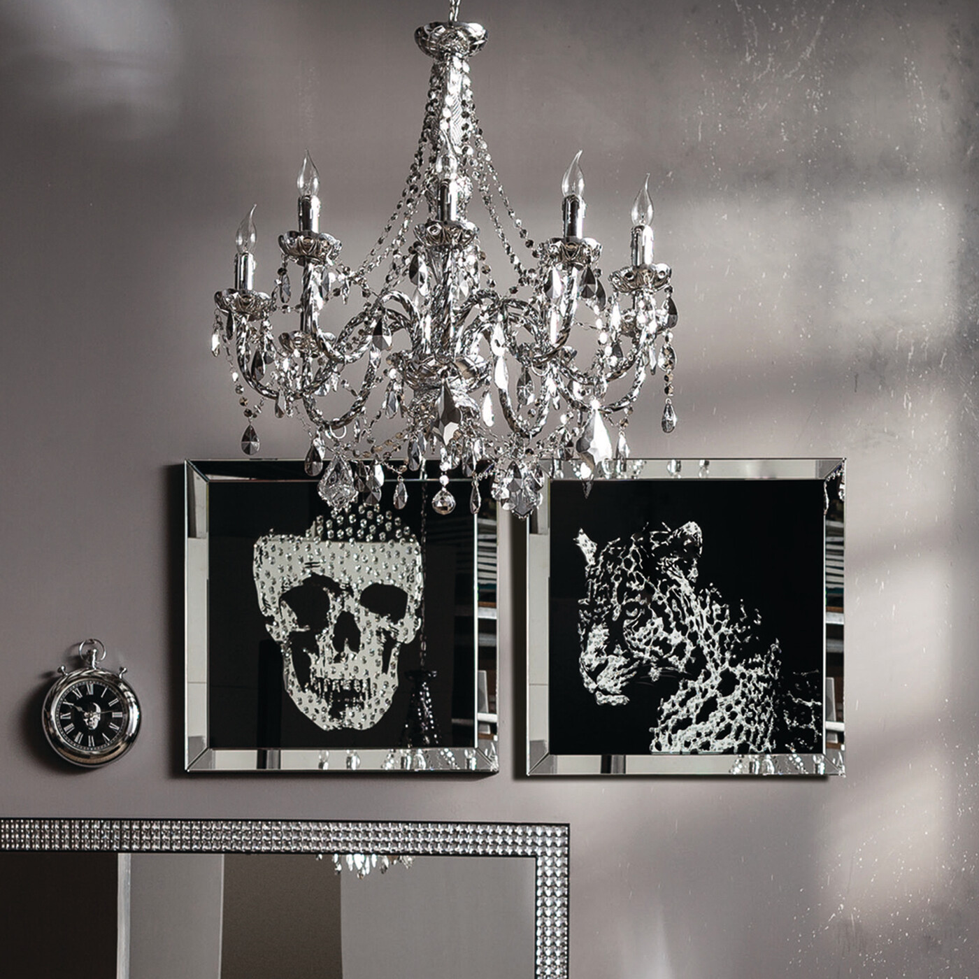 Картина Mirror Leopard «Леопард» от KARE Design
