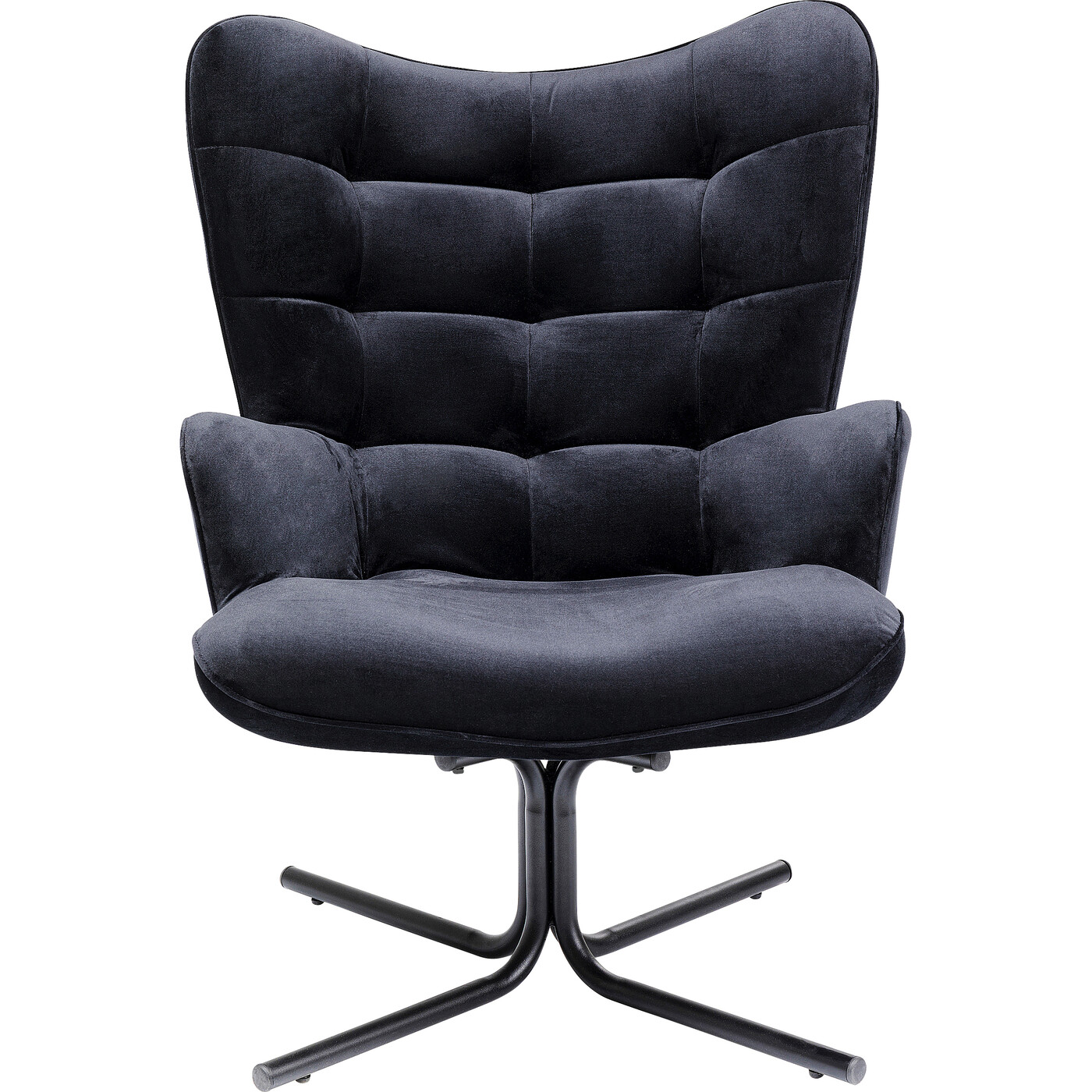Кресло вращающееся Vicky Velvet Black от KARE Design