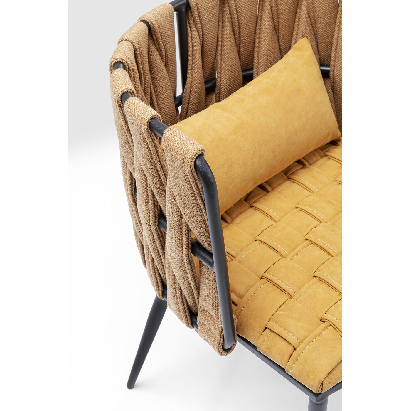 Кресло Cheerio Yellow с подушкой от KARE Design