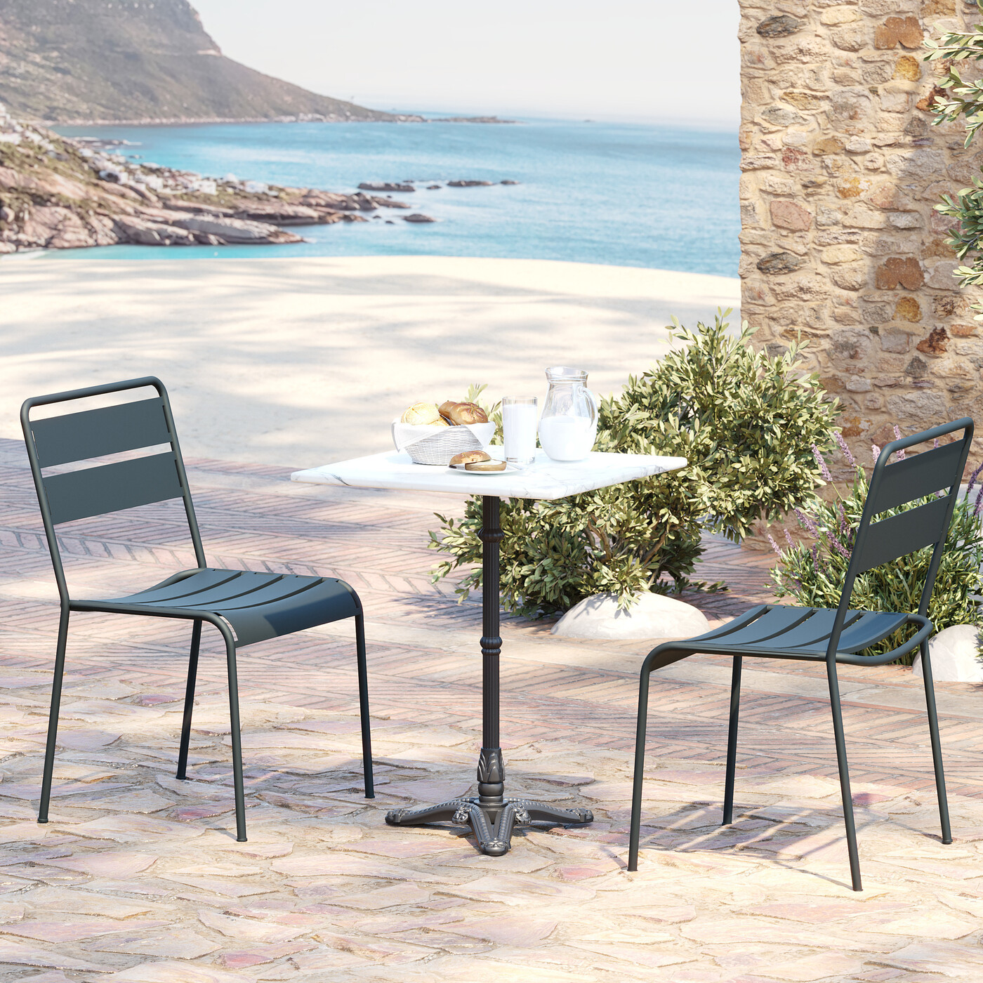 Стол для бистро Kaffeehaus White 60x60 от KARE Design