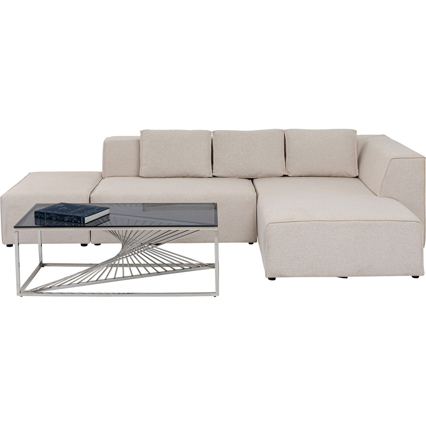 Диван угловой левосторонний Infinity Ottomane Creme Right от KARE Design