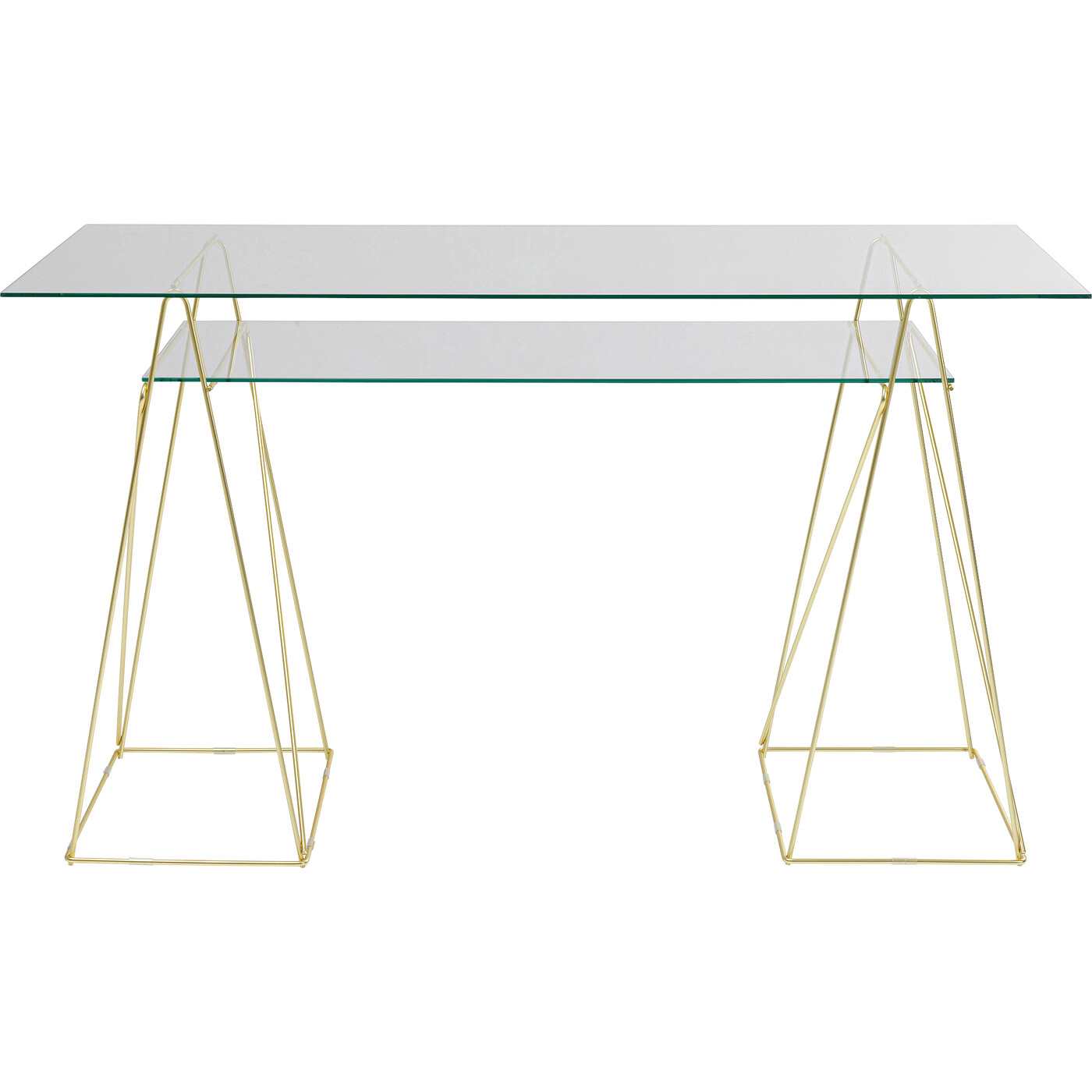 Стол Polar Brass matt 31x49 см (2 шт) от KARE Design