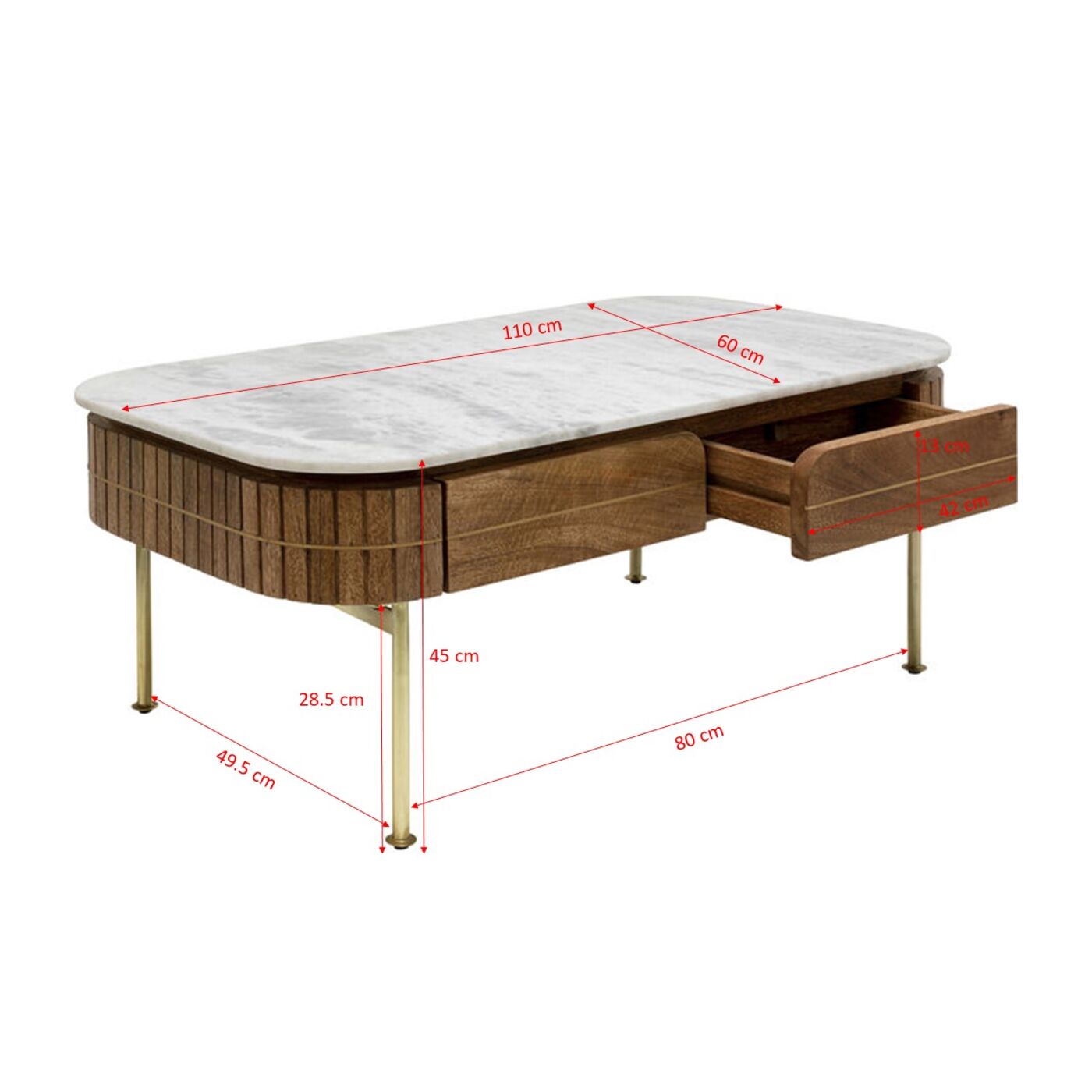 Стол кофейный Grace 110x60 см от KARE Design