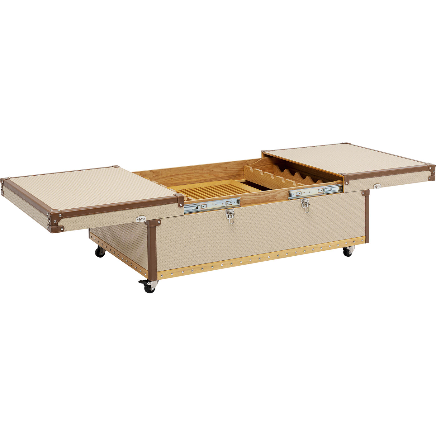 Стол кофейный с баром Globetrotter 120x75 см от KARE Design