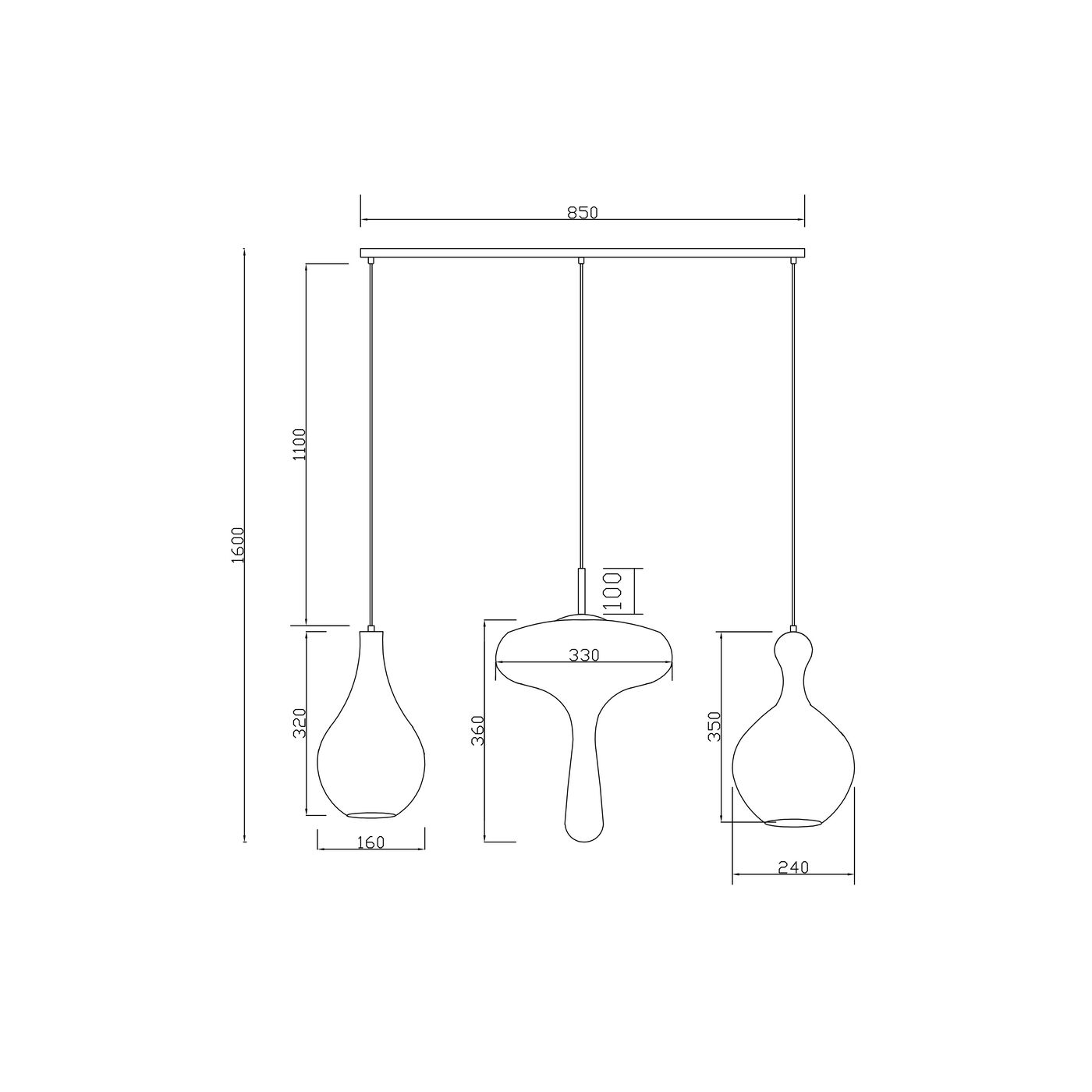 Светильник подвесной Goccia 30cm от KARE Design