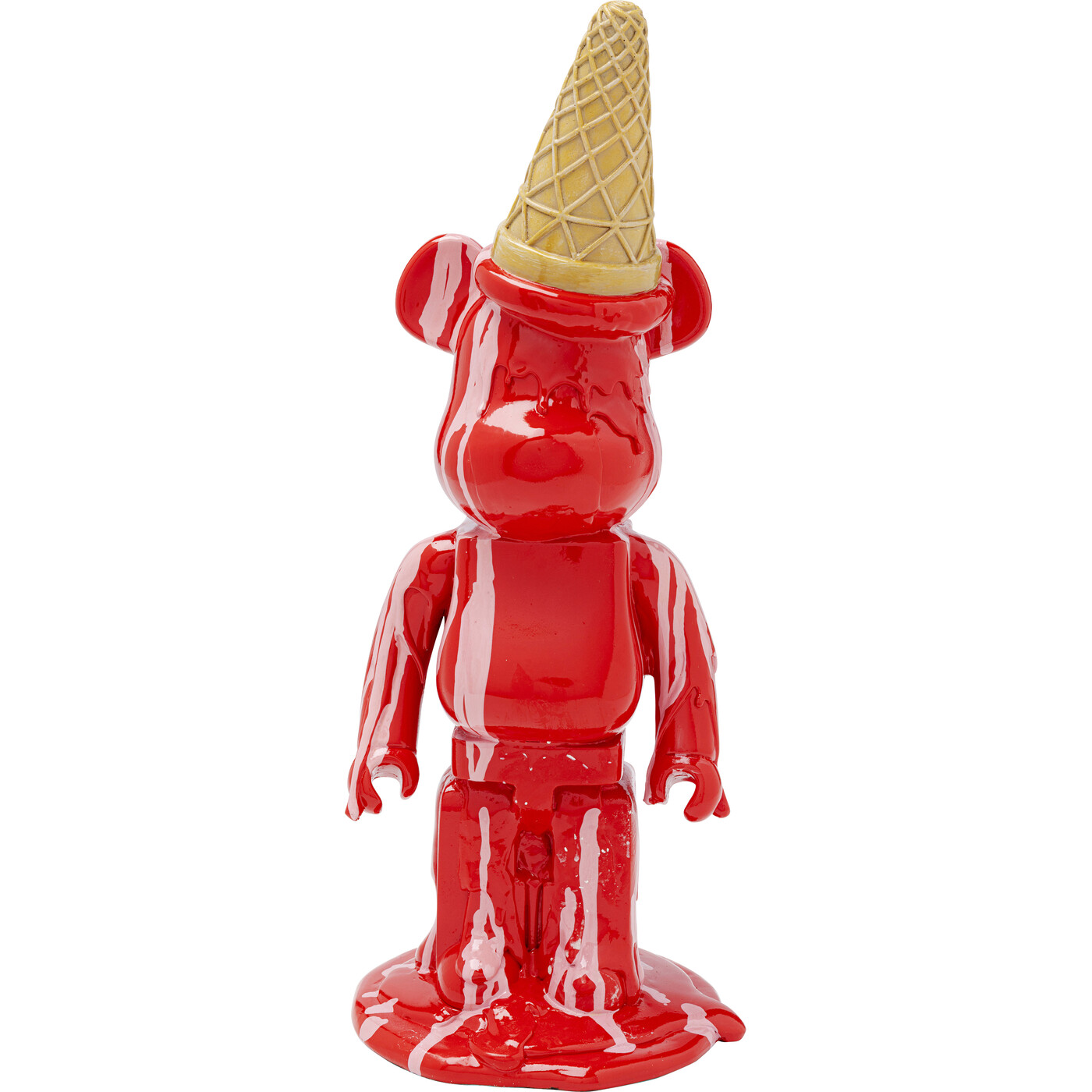 Фигура декоративная Gelato Bear «Мишка с мороженым» 40 см, Красный от KARE Design