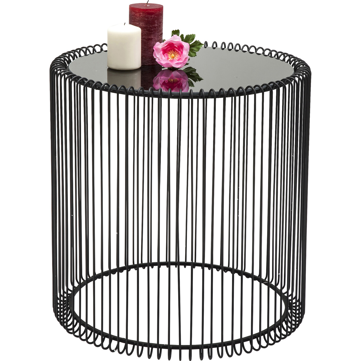 Стол приставной Wire Black Ø44 см (2 шт) от KARE Design