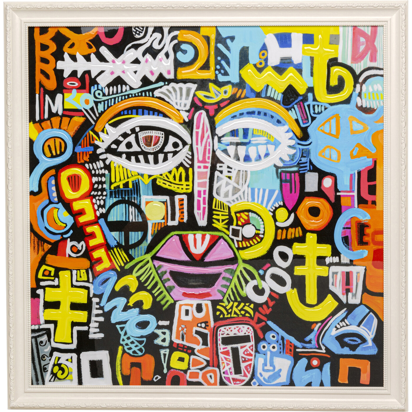 Картина в раме Muse Face «Лицо» 80x80 см от KARE Design