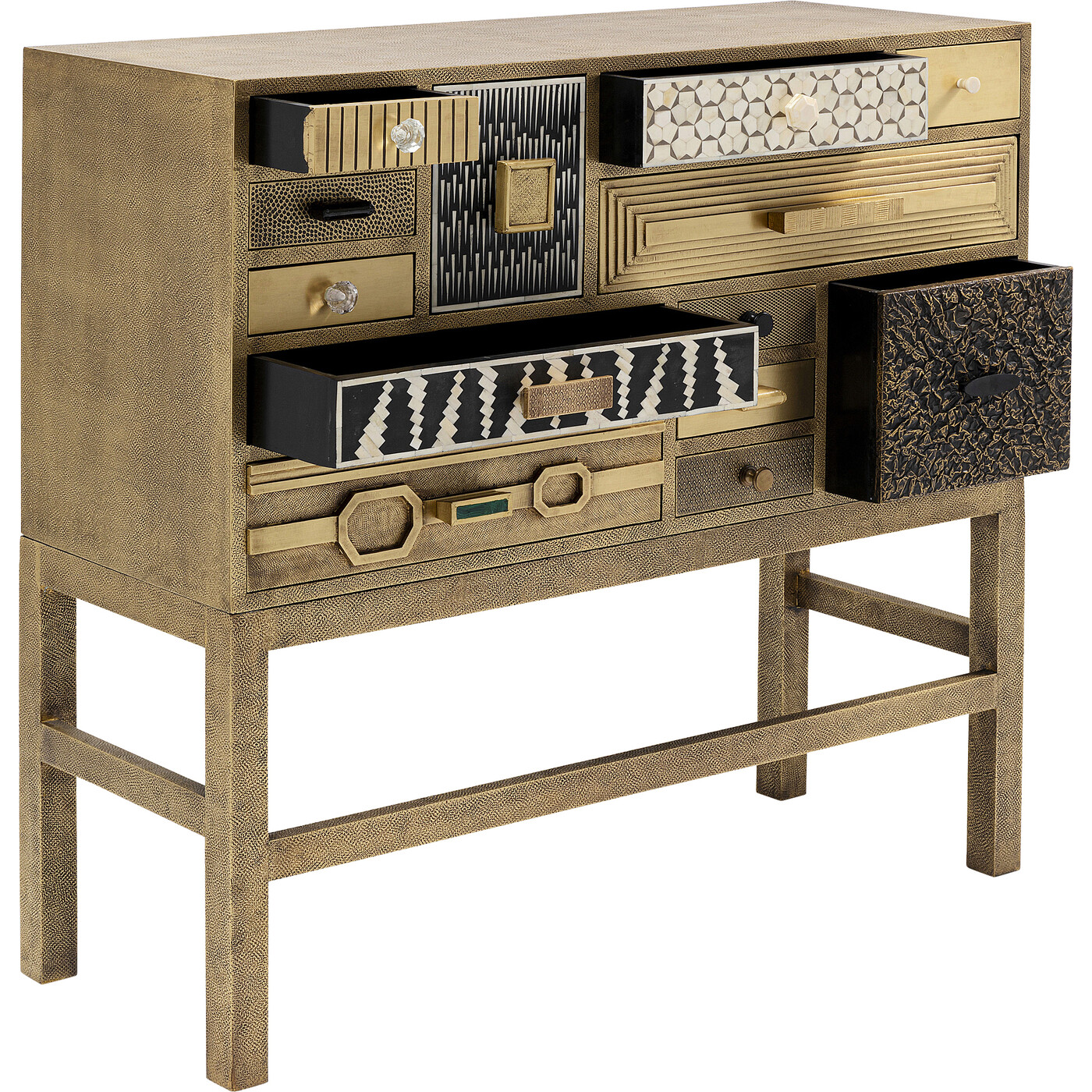 Комод высокий Chalet Gold 13 ящиков от KARE Design