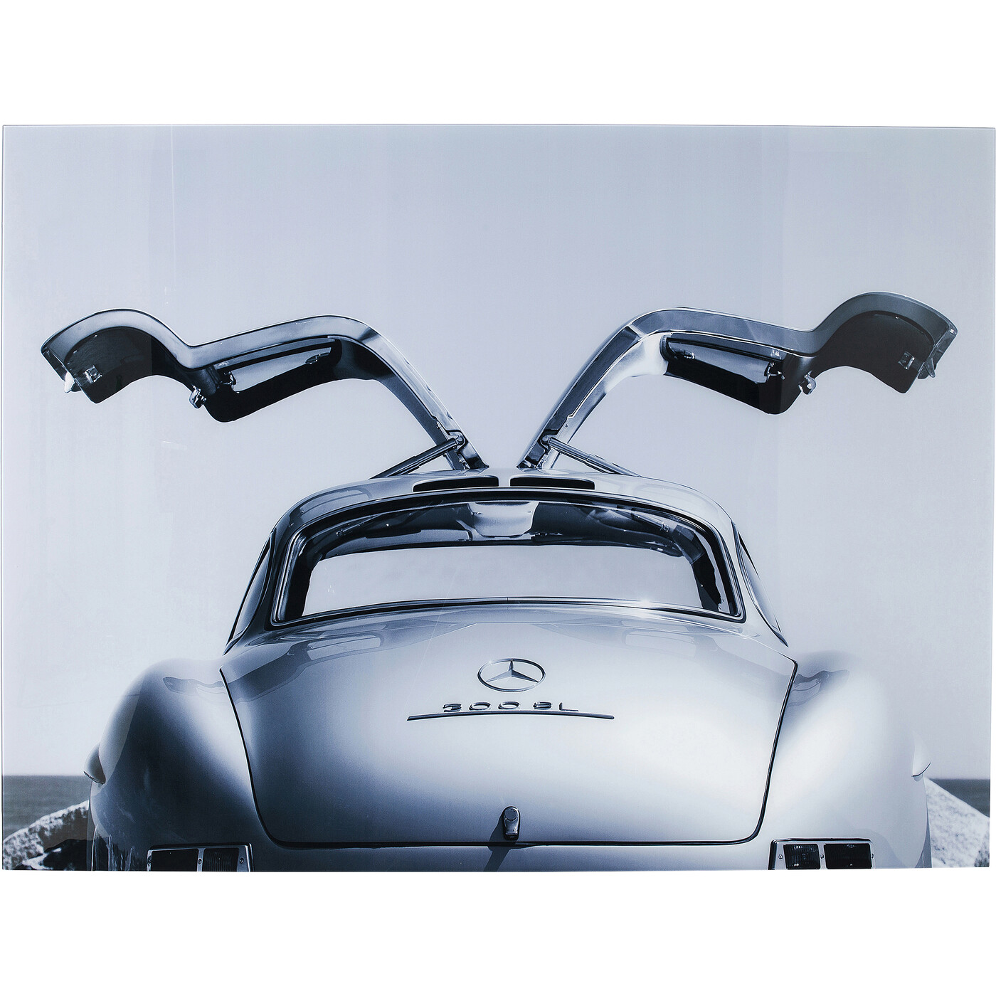 Картина стеклянная Oldtimer Back «Мерседес-Бенц 300 SL Gullwing» 120x80 см от KARE Design