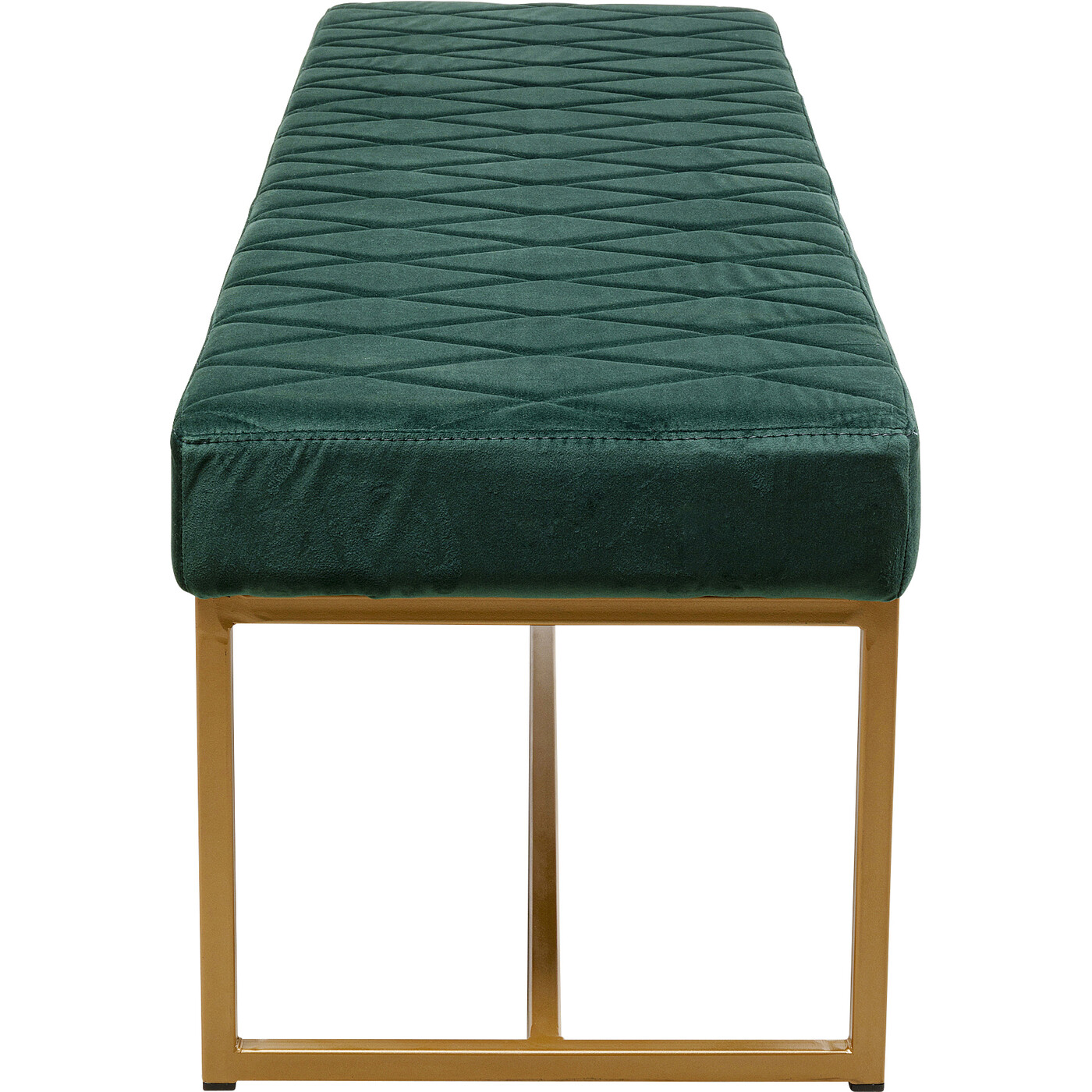 Скамья Smart Dark green Brass 150x40 см от KARE Design