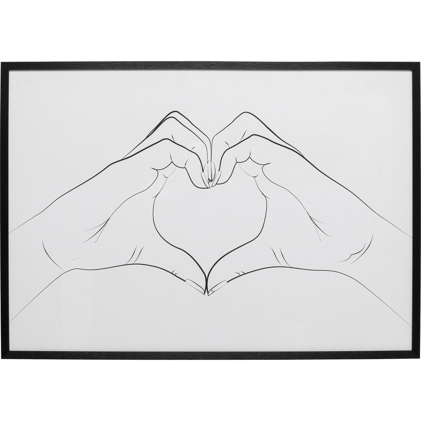 Картина Heart Hands «Сердце из рук» 103x73 см от KARE Design
