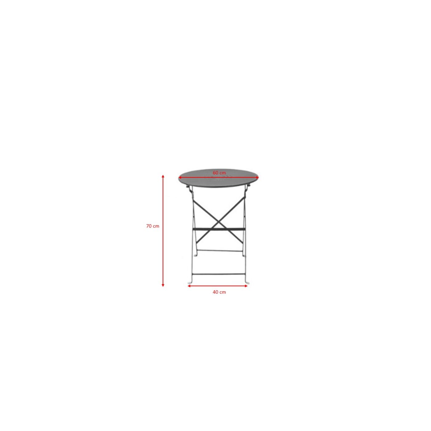 Стол раскладной Balcony 60 см от KARE Design