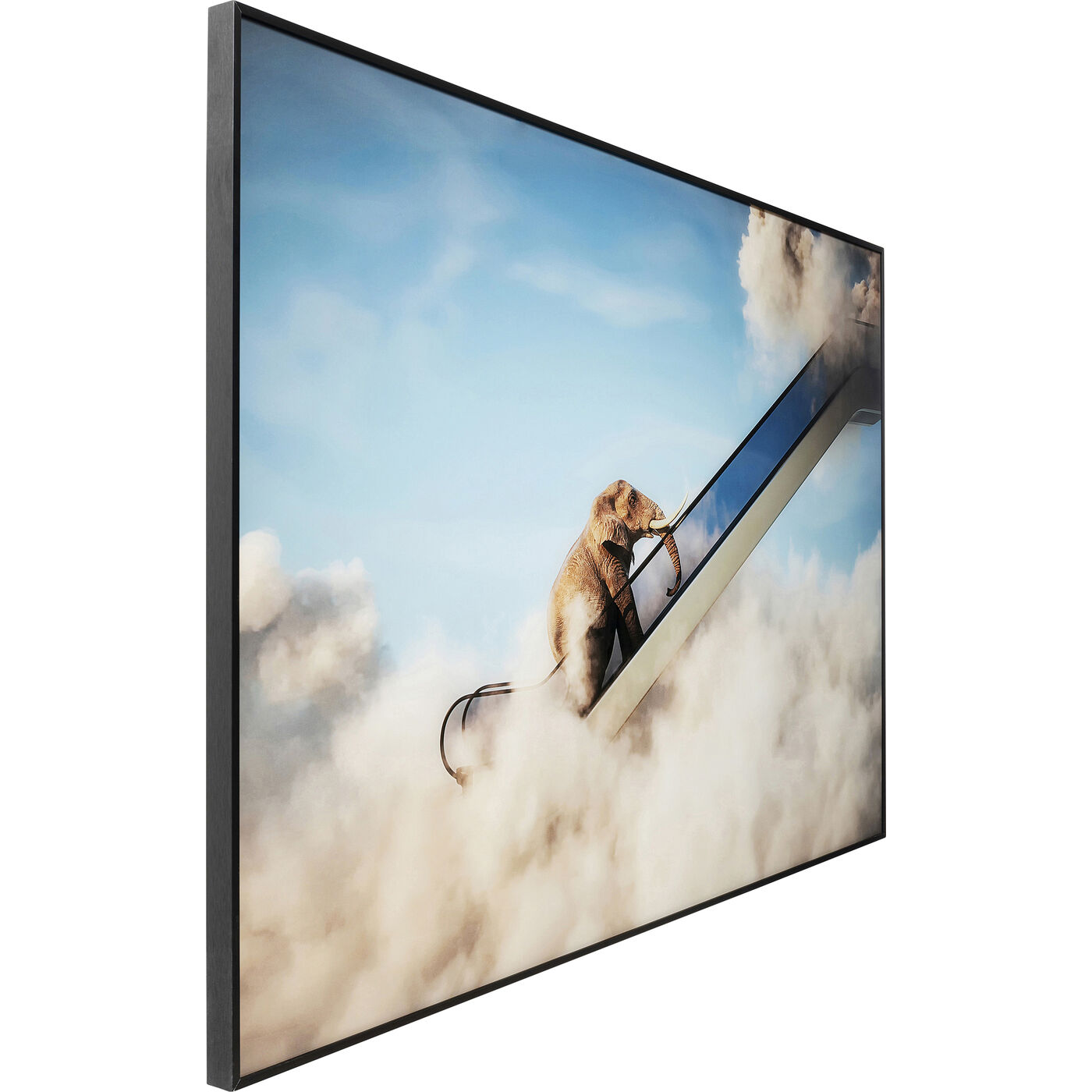 Картина в раме Elephant In The Sky «Слон в небе» 150x100 см от KARE Design