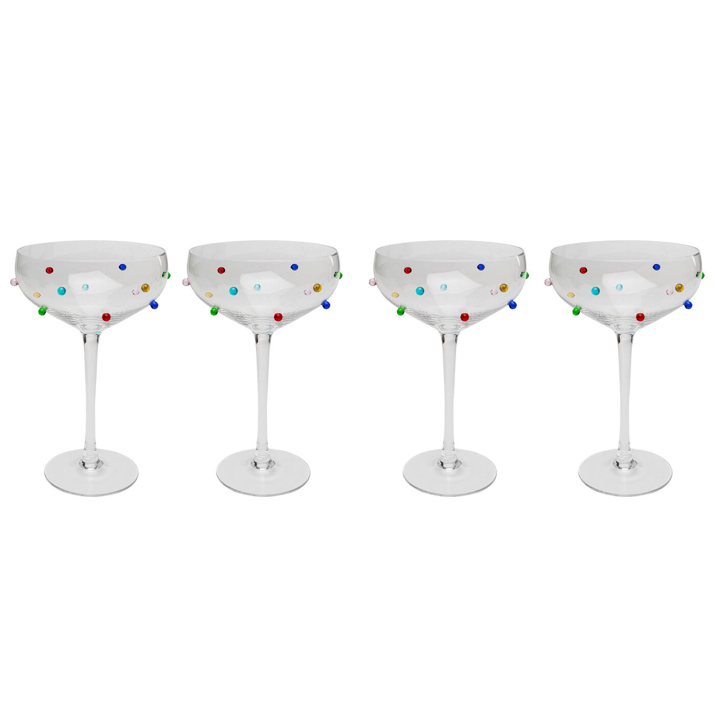 Коктейльный бокал Party Dots «Праздник в горошек» 19 см (набор из 4 шт.) от KARE Design