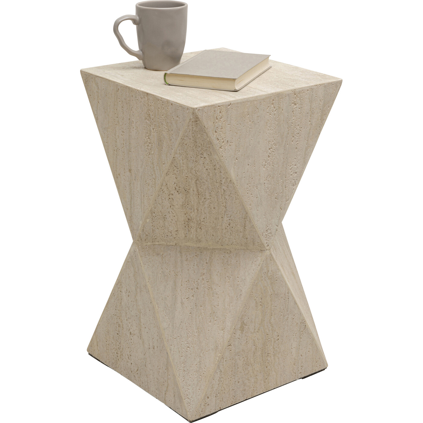 Стол приставной Luxury Triangle Travertine 54cm от KARE Design
