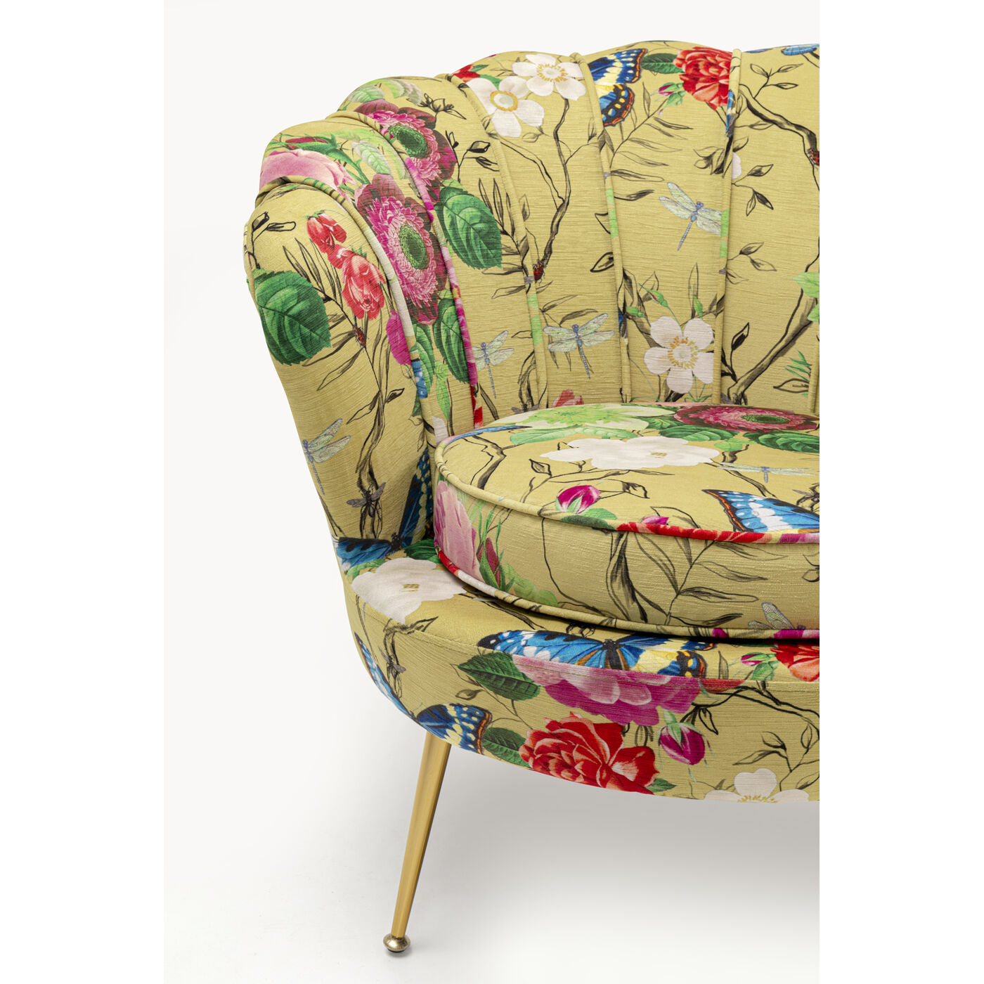 Кресло Water Lily Gold Flower Fever Yellow от KARE Design