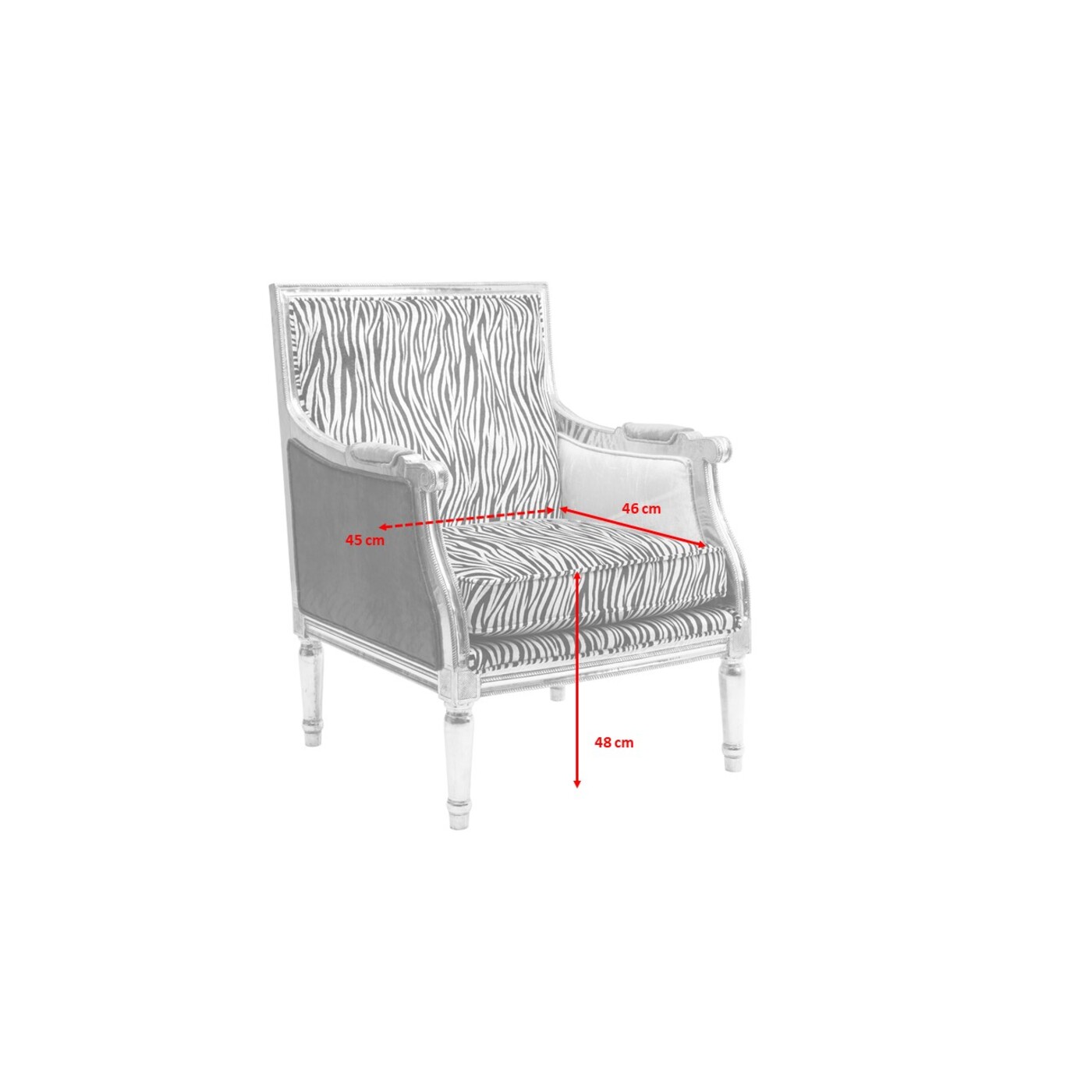 Кресло Regency Zebra от KARE Design