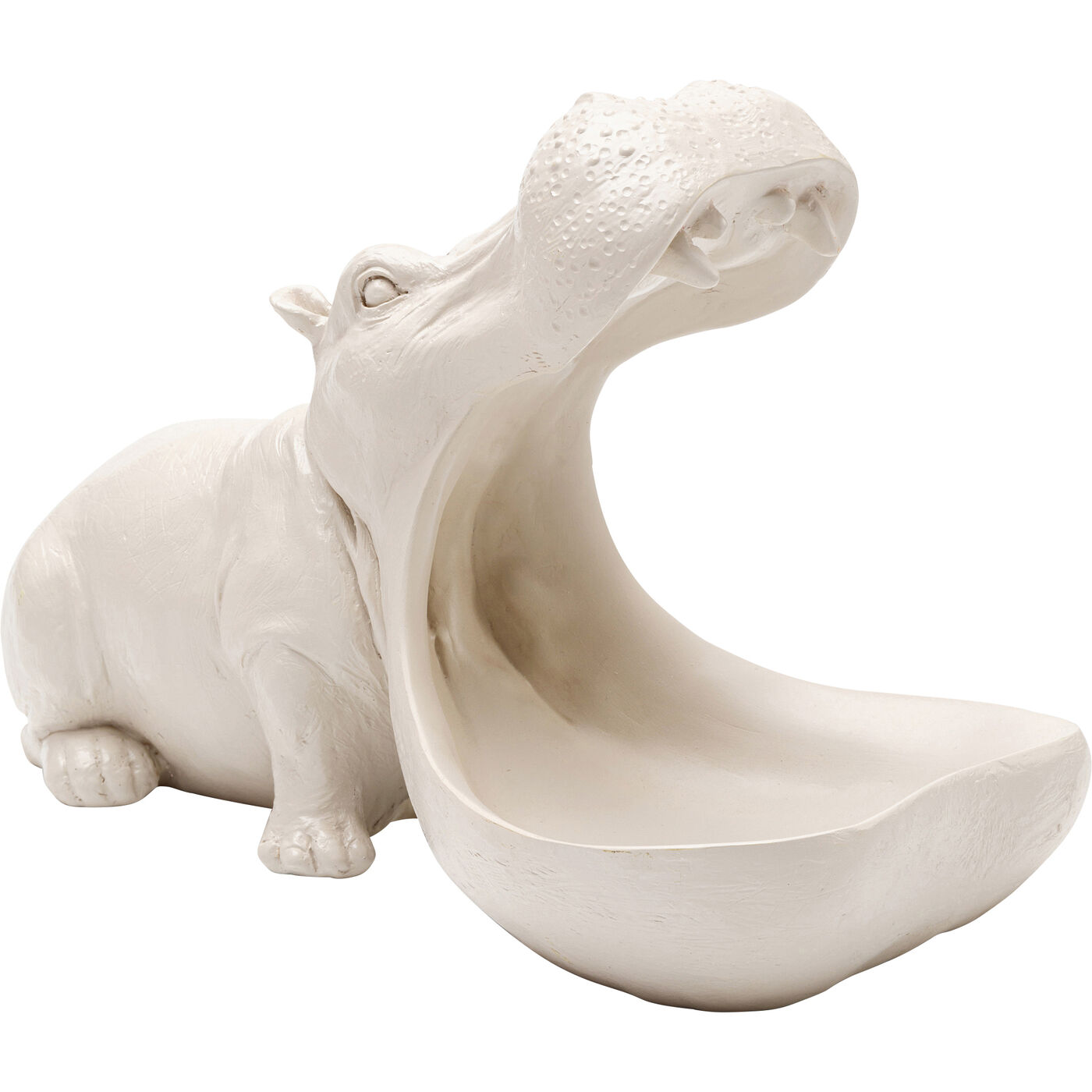 Фигура декоративная Hungry Hippo «Голодный бегемот» 17 см, Бежево-серый от KARE Design