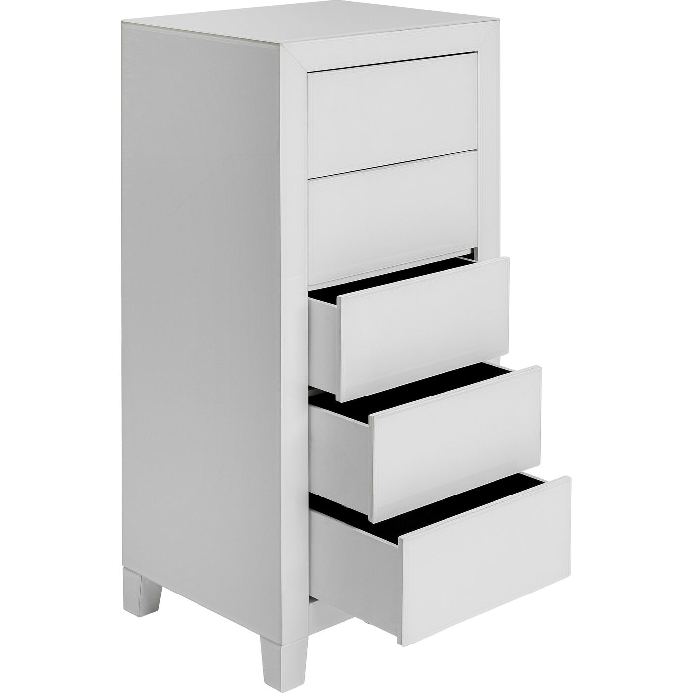 Комод высокий с 5 ящиками Luxury Push White от KARE Design