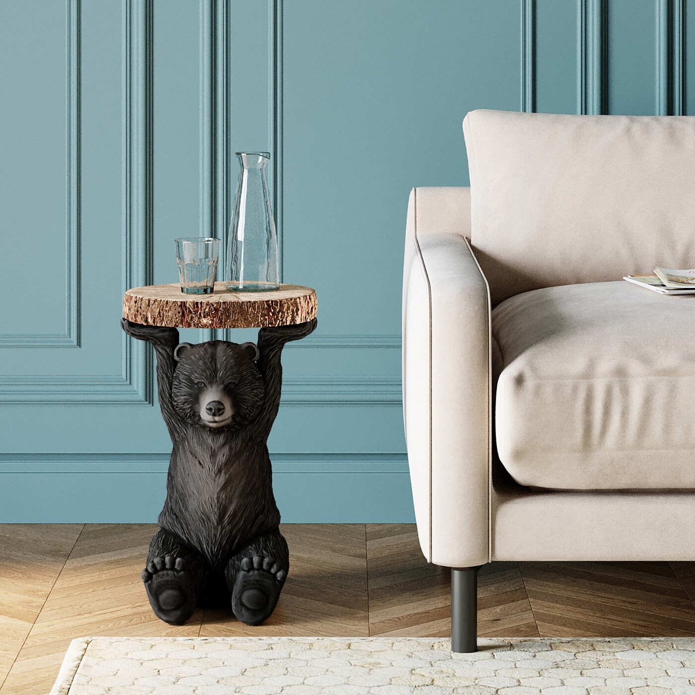 Стол приставной Animal Bear "Медведь"Ø 33 см от KARE Design