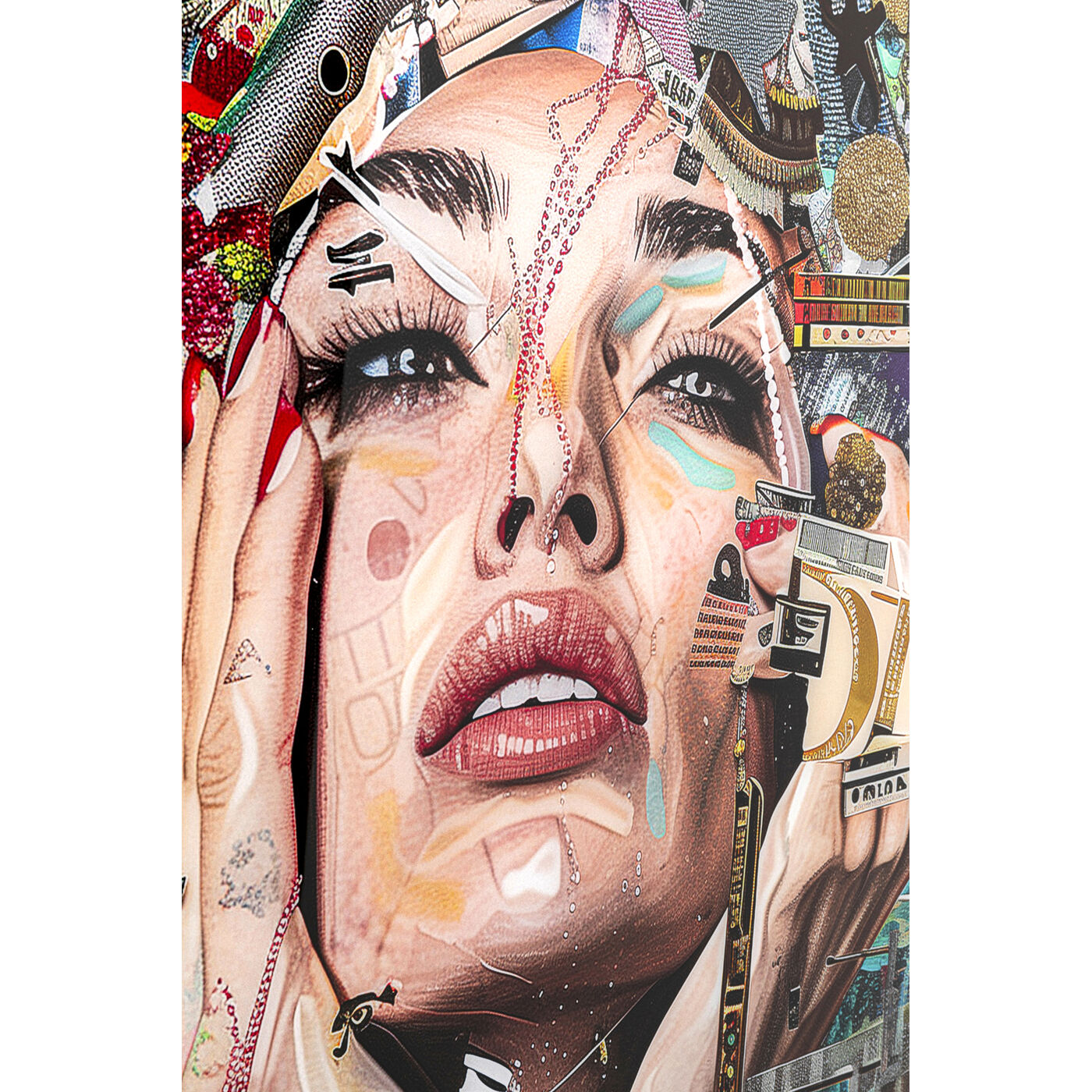 Картина стеклянная Artsy Portrait Front 80x120cm от KARE Design