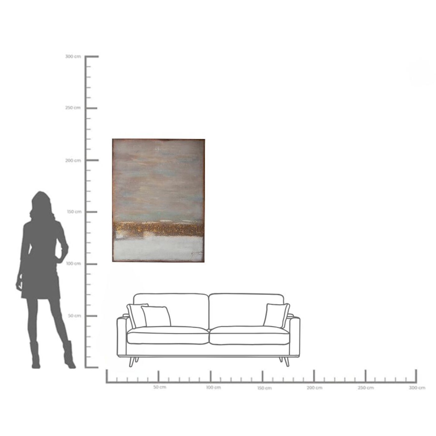 Картина Abstract Horizon 120x90 см от KARE Design