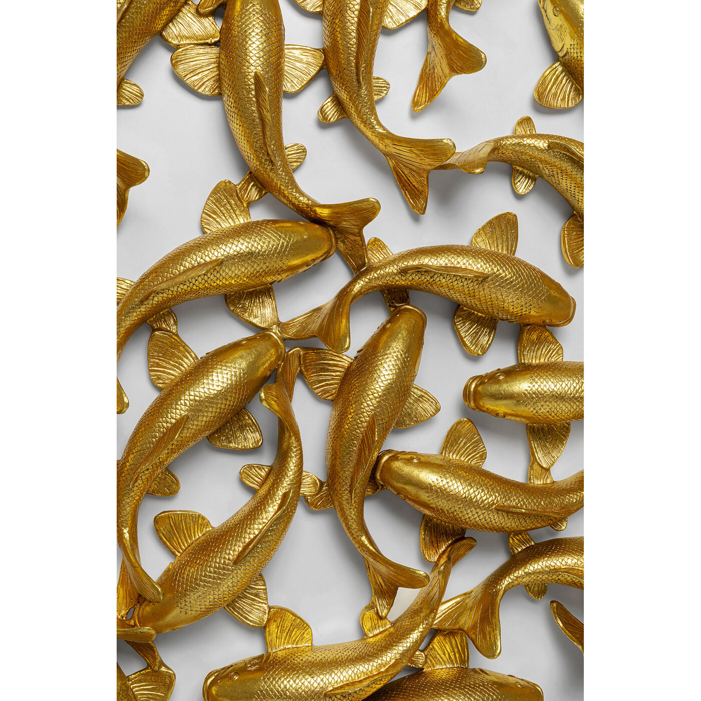 Объект настенный School of Koi Gold Ø160 см от KARE Design