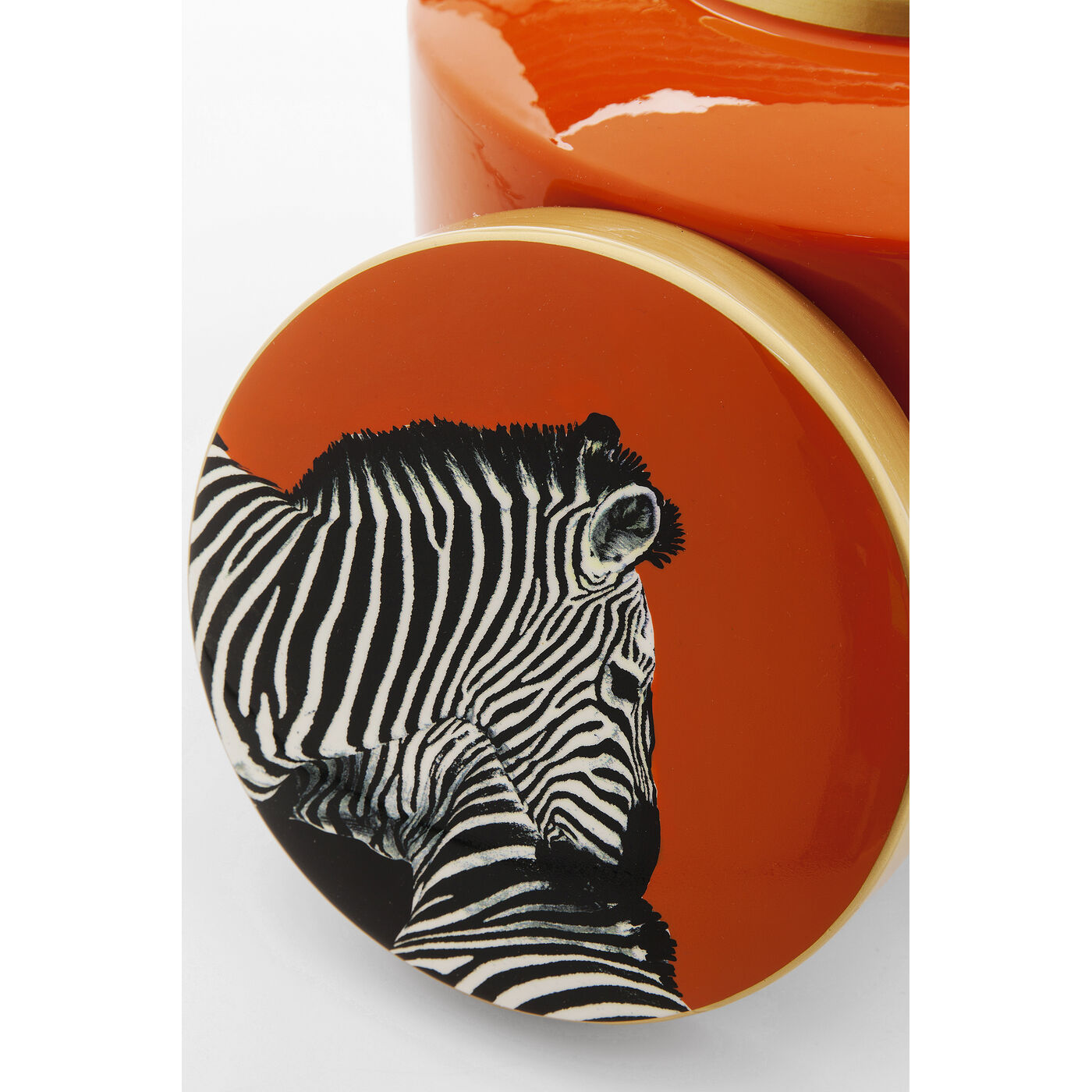 Банка декоративная Zebra Orange 19 см от KARE Design