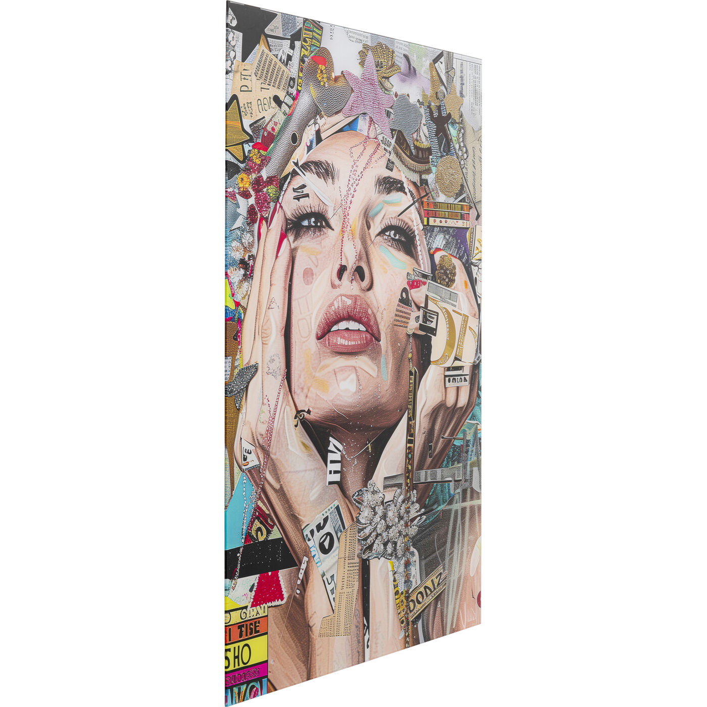 Картина стеклянная Artsy Portrait Front 80x120cm от KARE Design