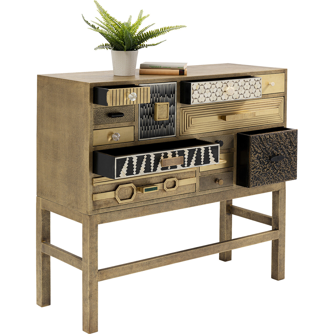 Комод высокий Chalet Gold 13 ящиков от KARE Design