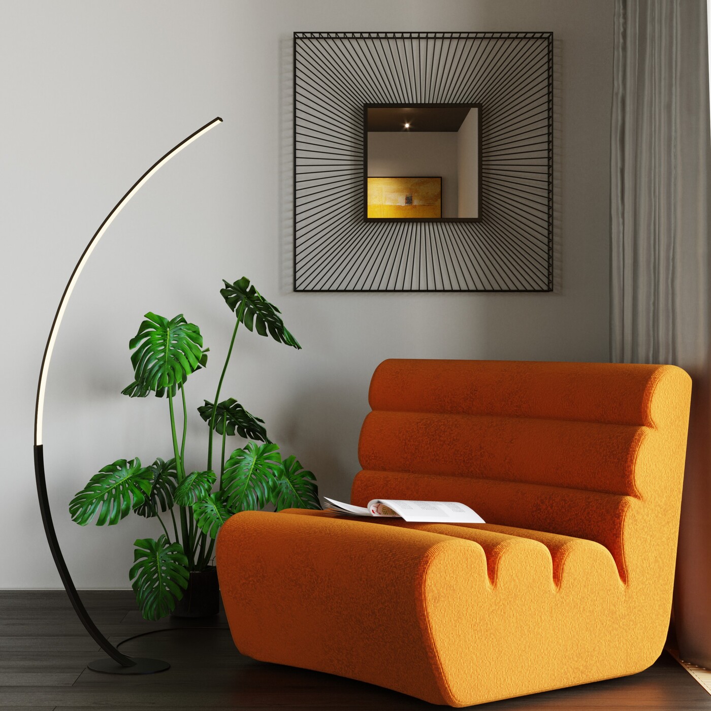 Растение декоративное Monstera «Монстера» 110 см от KARE Design