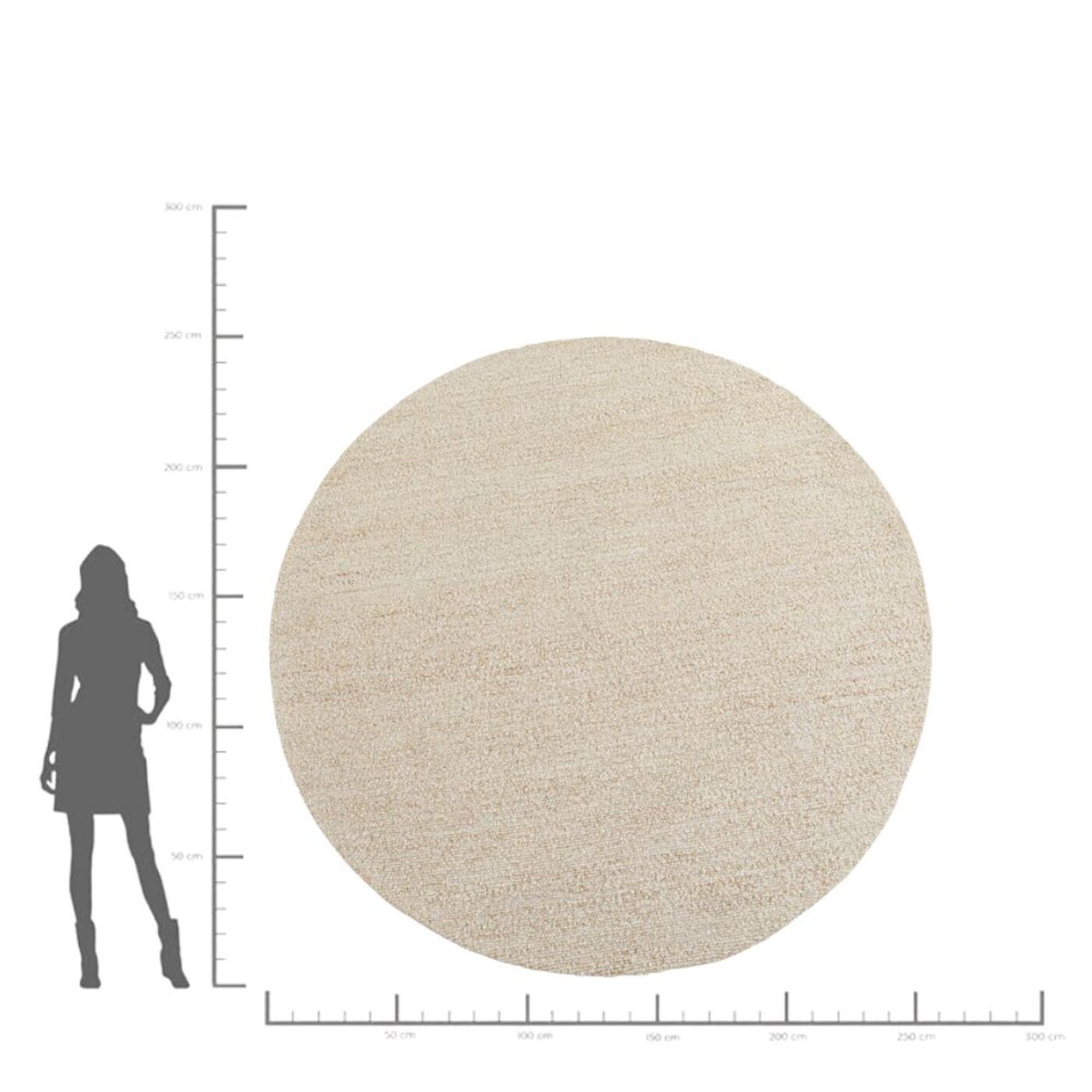 Ковер Boucara Cream Ø250cm от KARE Design