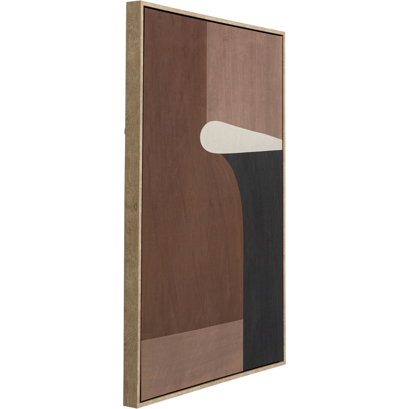 Картина на холсте Classic Shape Brownie «Абстракция» 60x90 см, Коричневый от KARE Design