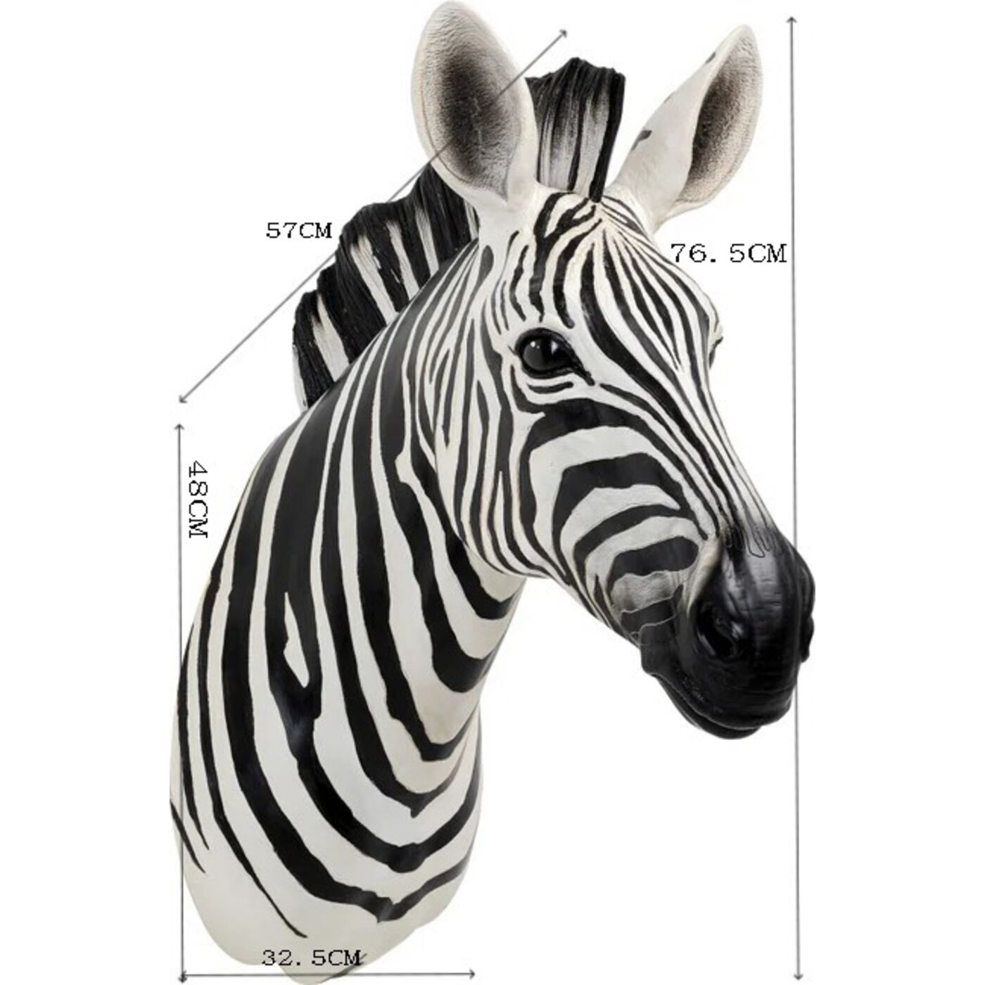 Объект настенный Zebra «Зебра» 33x78 см от KARE Design
