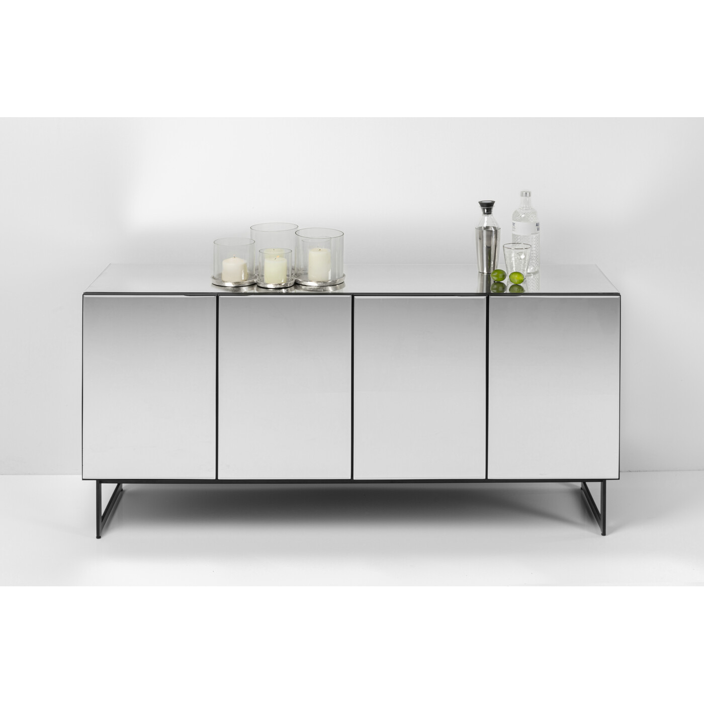 Комод широкий Soran Black 160 см от KARE Design