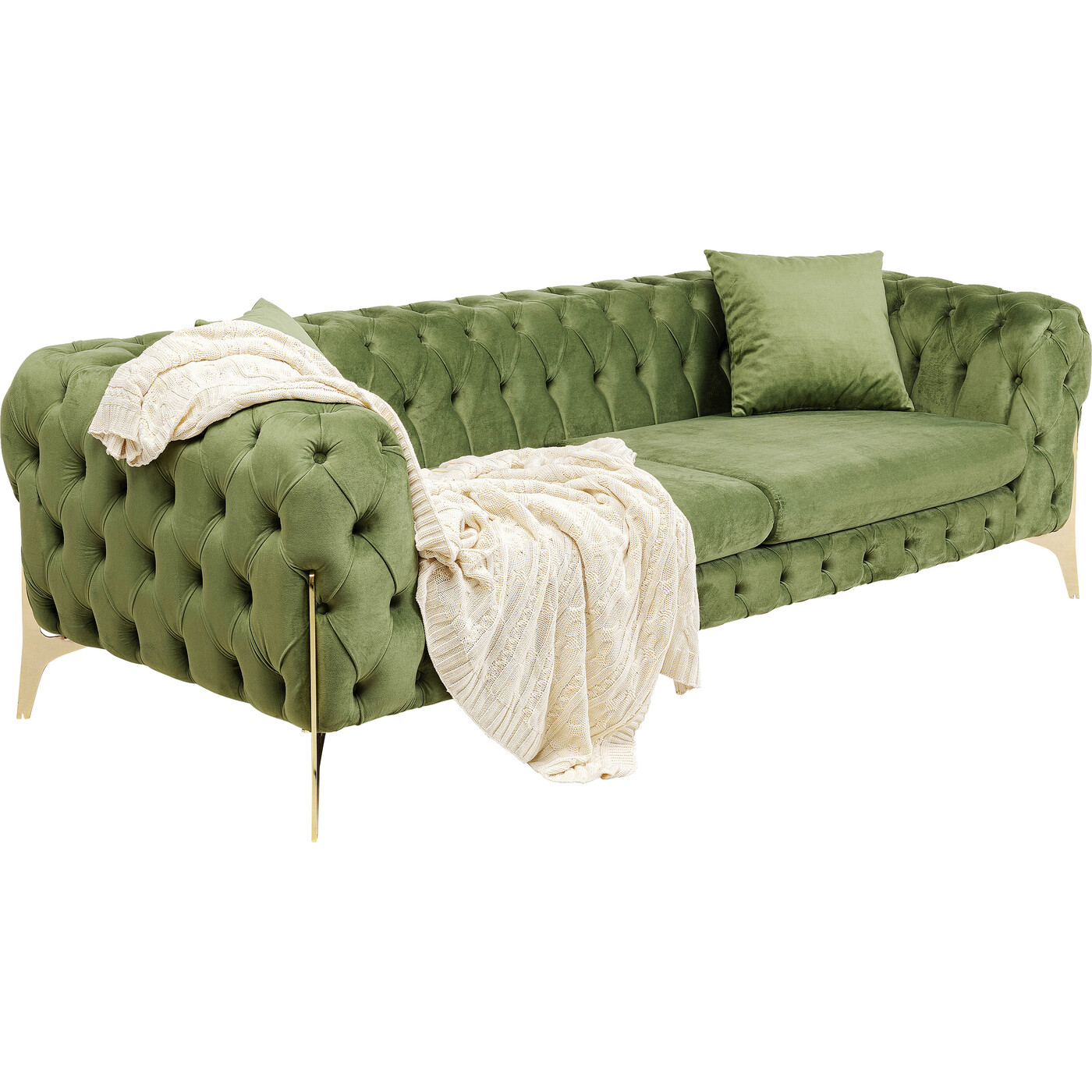 Диван трехместный Bellissima 3-Seater Green 240 см от KARE Design